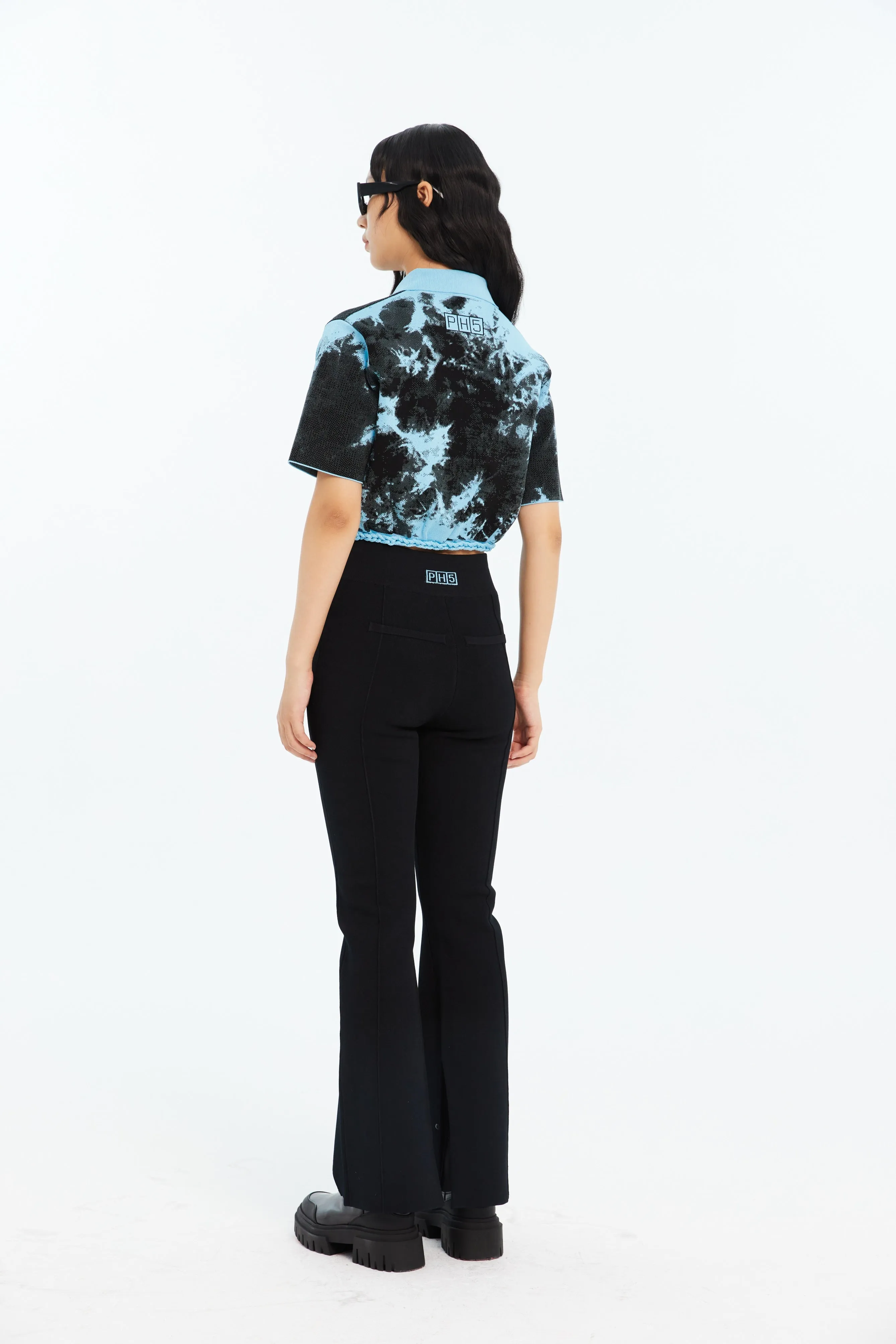 HighNeckCut Stretch Fit Engineering GREGORY ECO "TIE DYE" POLO SHIRT