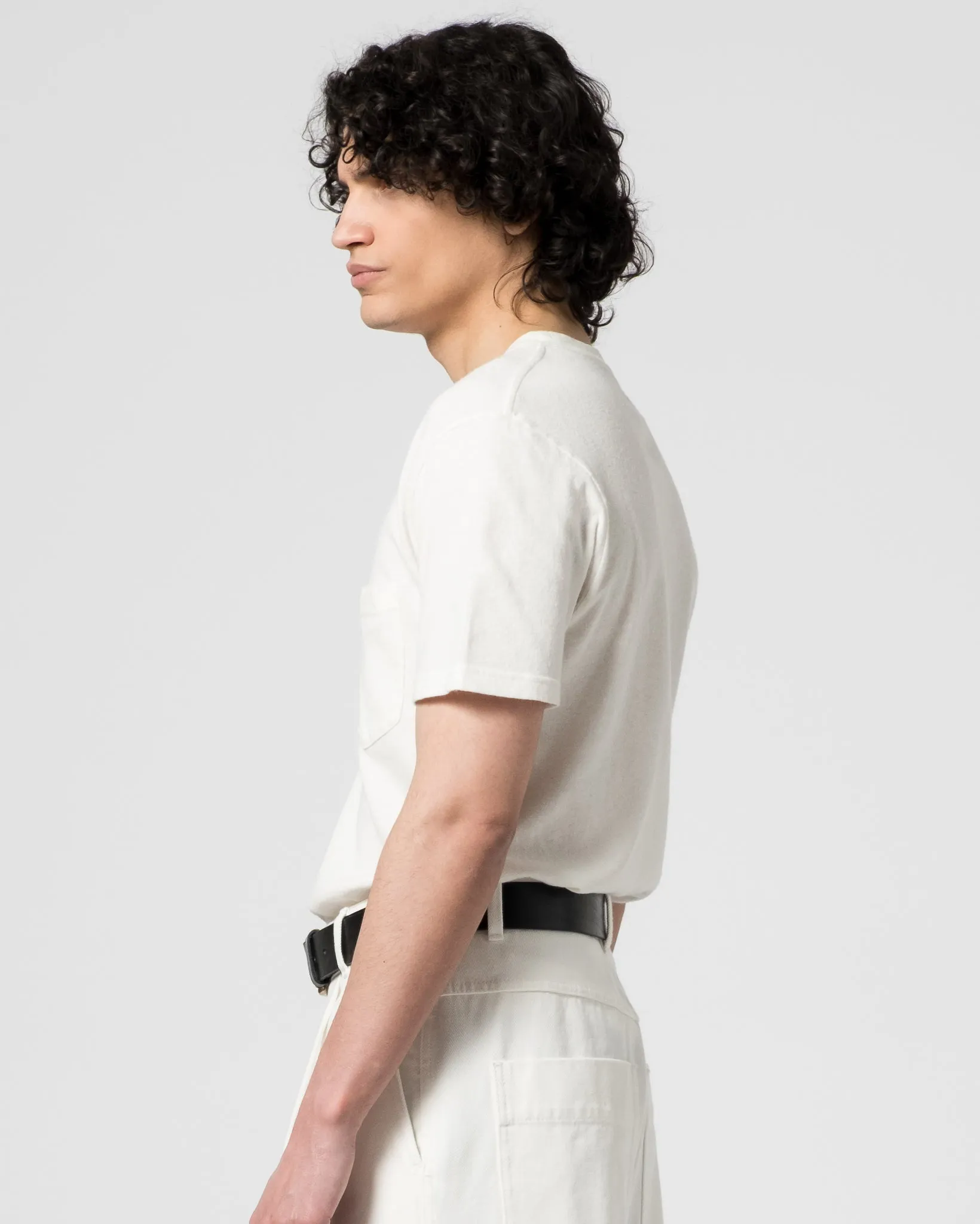 Basic Pocket T Cotton Hemp White Fashion-Ready