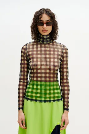 GarmentWashed Texture Breathable Ventilation SULLEY TURTLENECK TOP