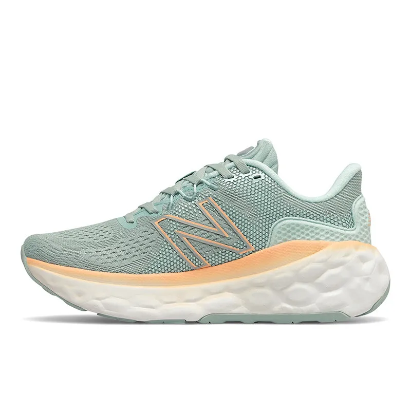 High Support Rigidity Control Fresh Foam X More v4 - Storm Blue with Light Mango - Women's