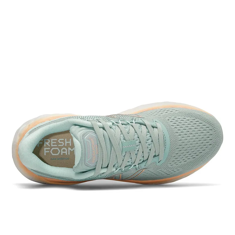 Fresh Foam X More v4 - Storm Blue with Light Mango - Women's Treaded Sole Shock-absorbent