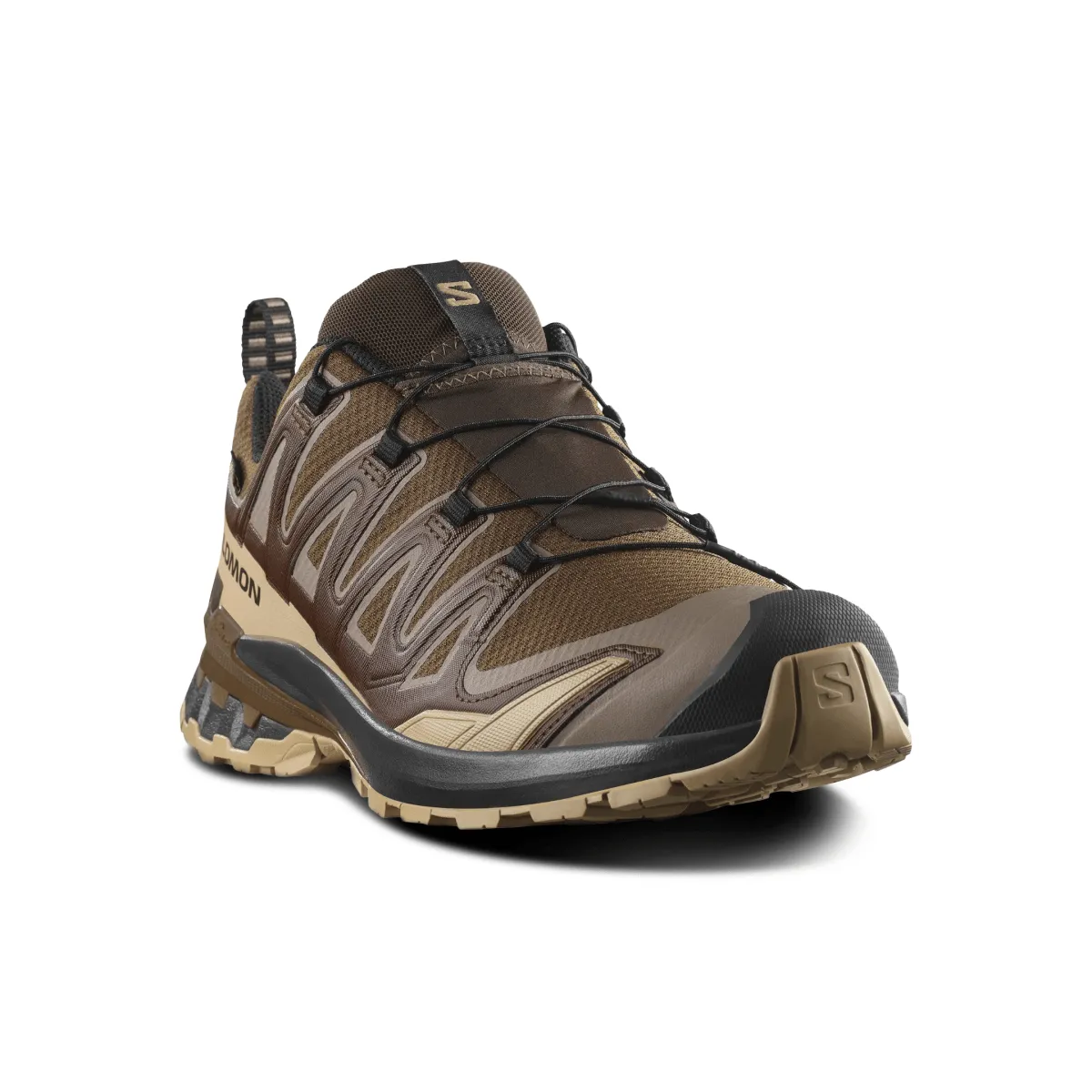Salomon Men's XA Pro 3D V9 Gore-Tex Dark Earth/Desert Tan/Black Crisp Detail