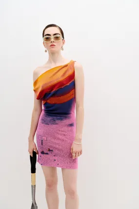 SALVIA LAKE PRINT MINI DRESS Charming Comfort