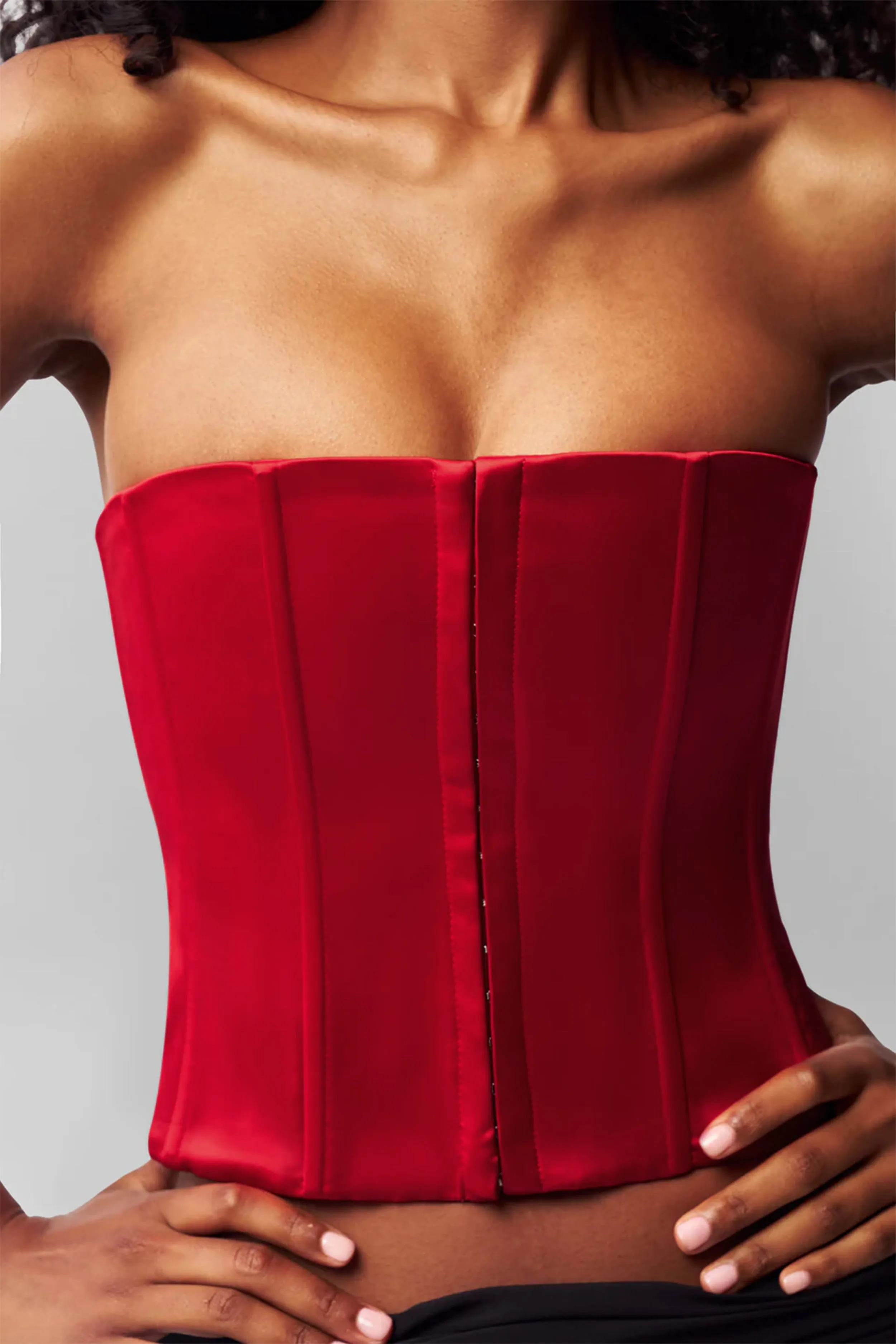 All Season Wear Fabric Satin Corset