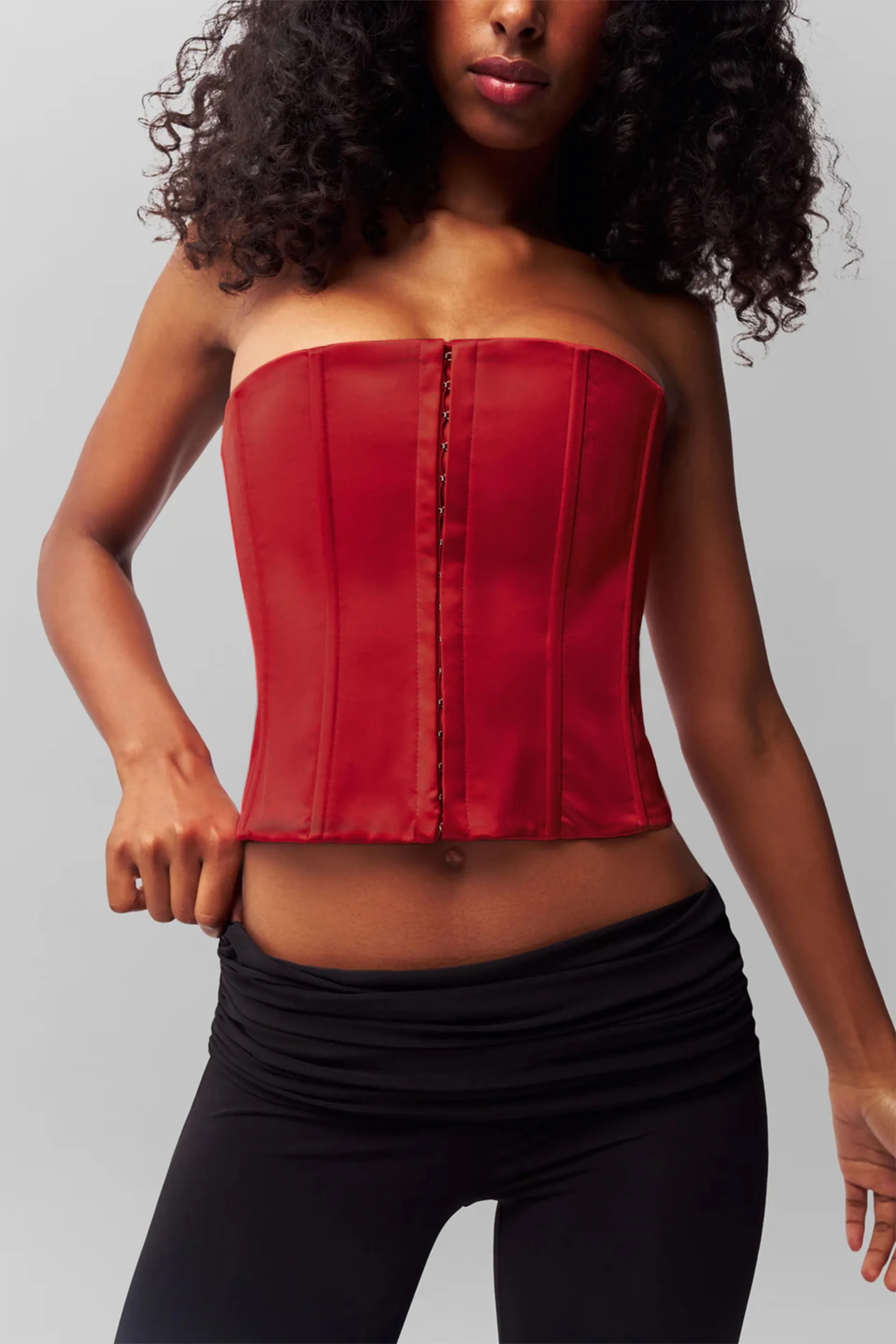 Satin Corset Stretchy Top SnagProof