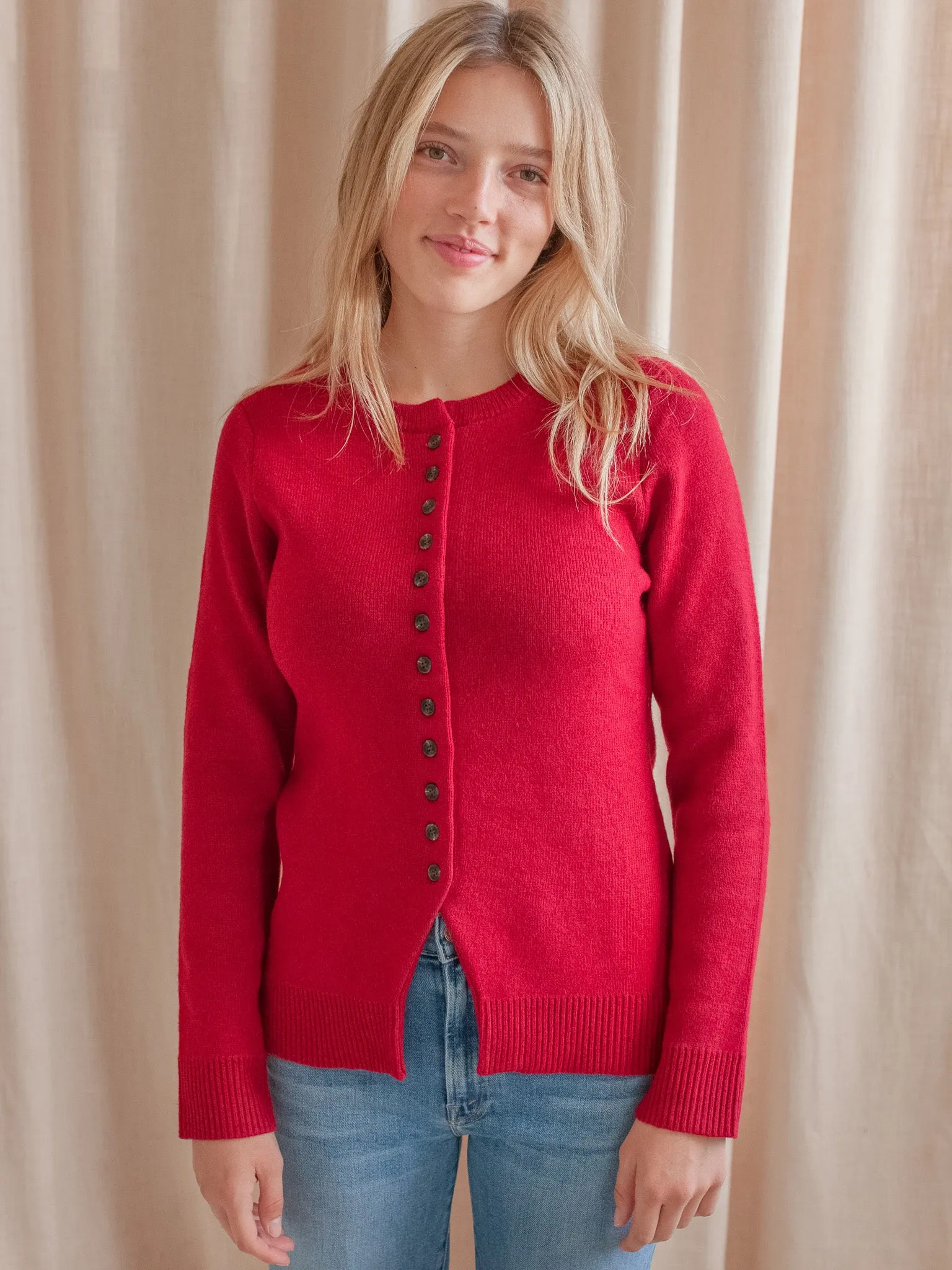 Thermal Insulation Technology Scarlet Knit Cardigan