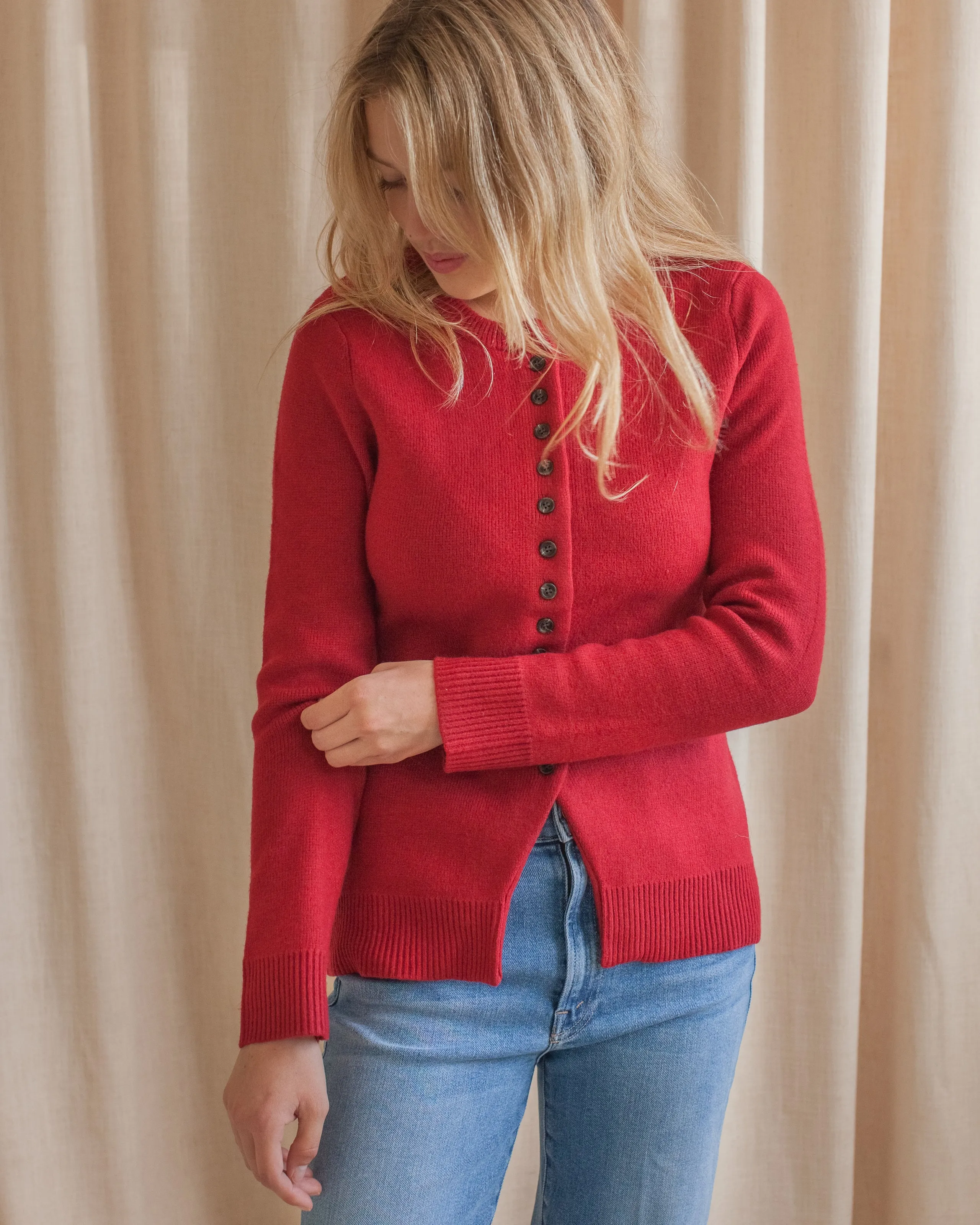 Knit Perfection Scarlet Knit Cardigan