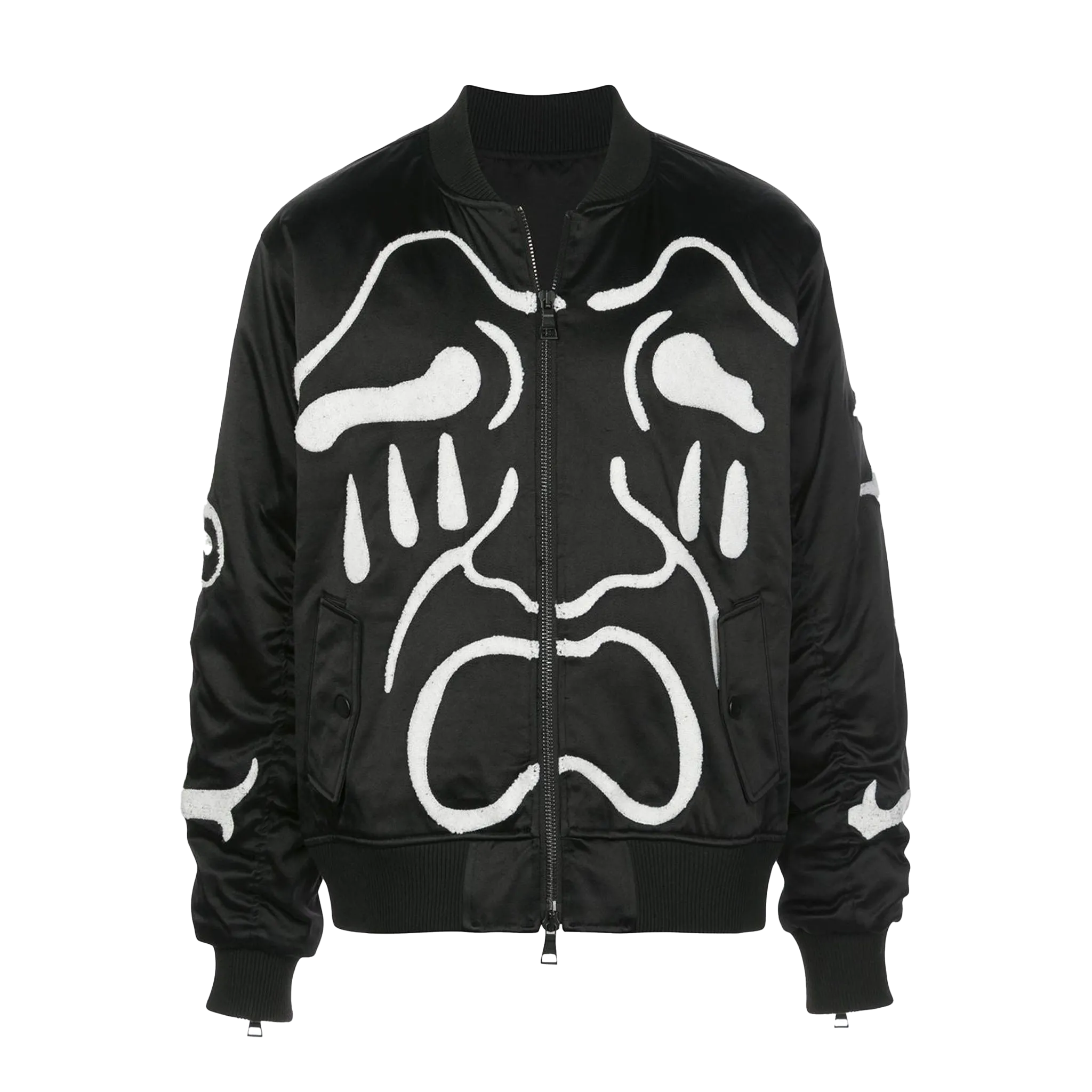 SCREAM BOMBER BLACK Reflective Bands