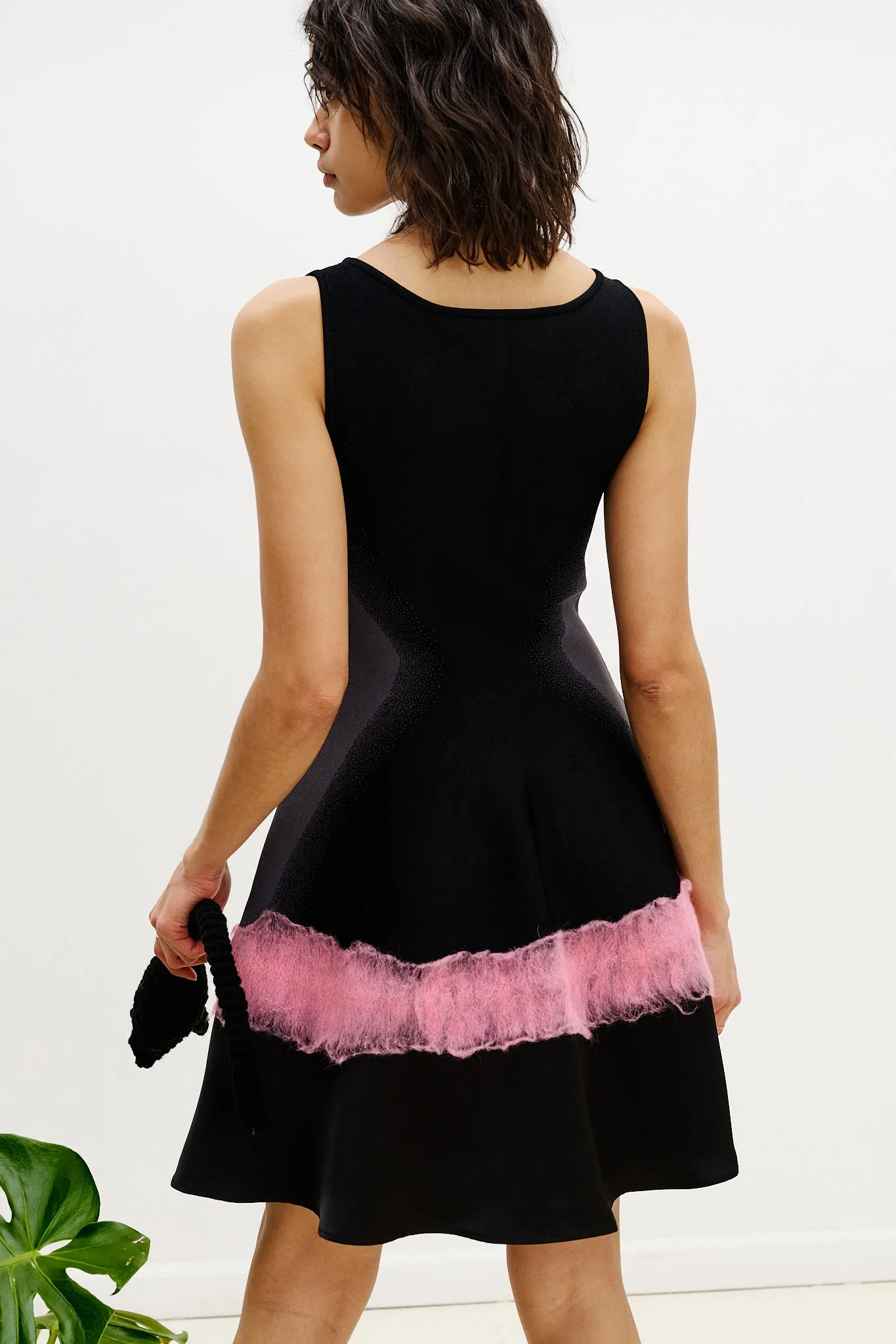 SENNA NEEDLE PUNCH MINI DRESS Sophisticated Comfort