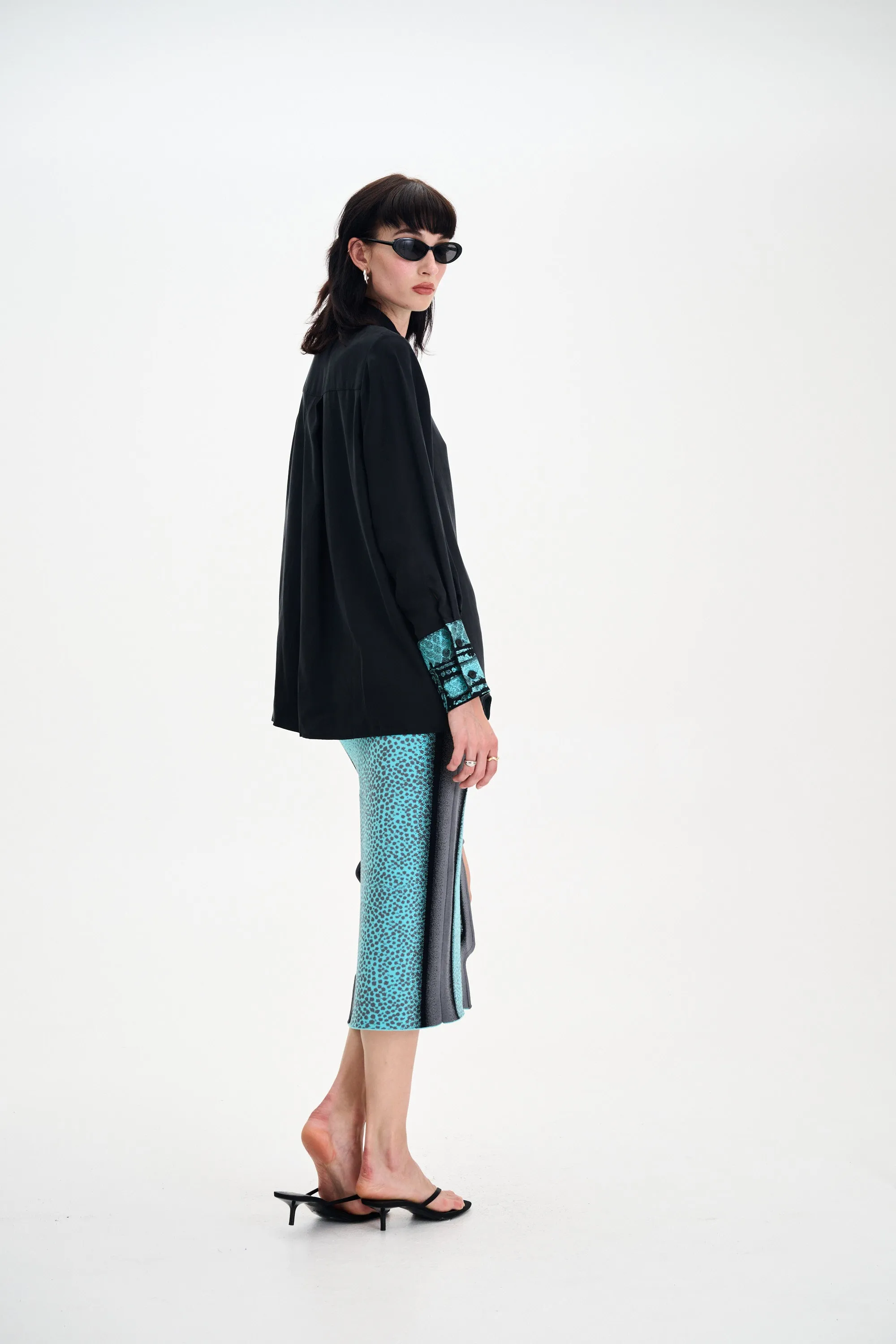 Lightweight Fabric Abrasion Resistant Surface SEVERUS MIXED MEDIA OVERSIZED SHIRT