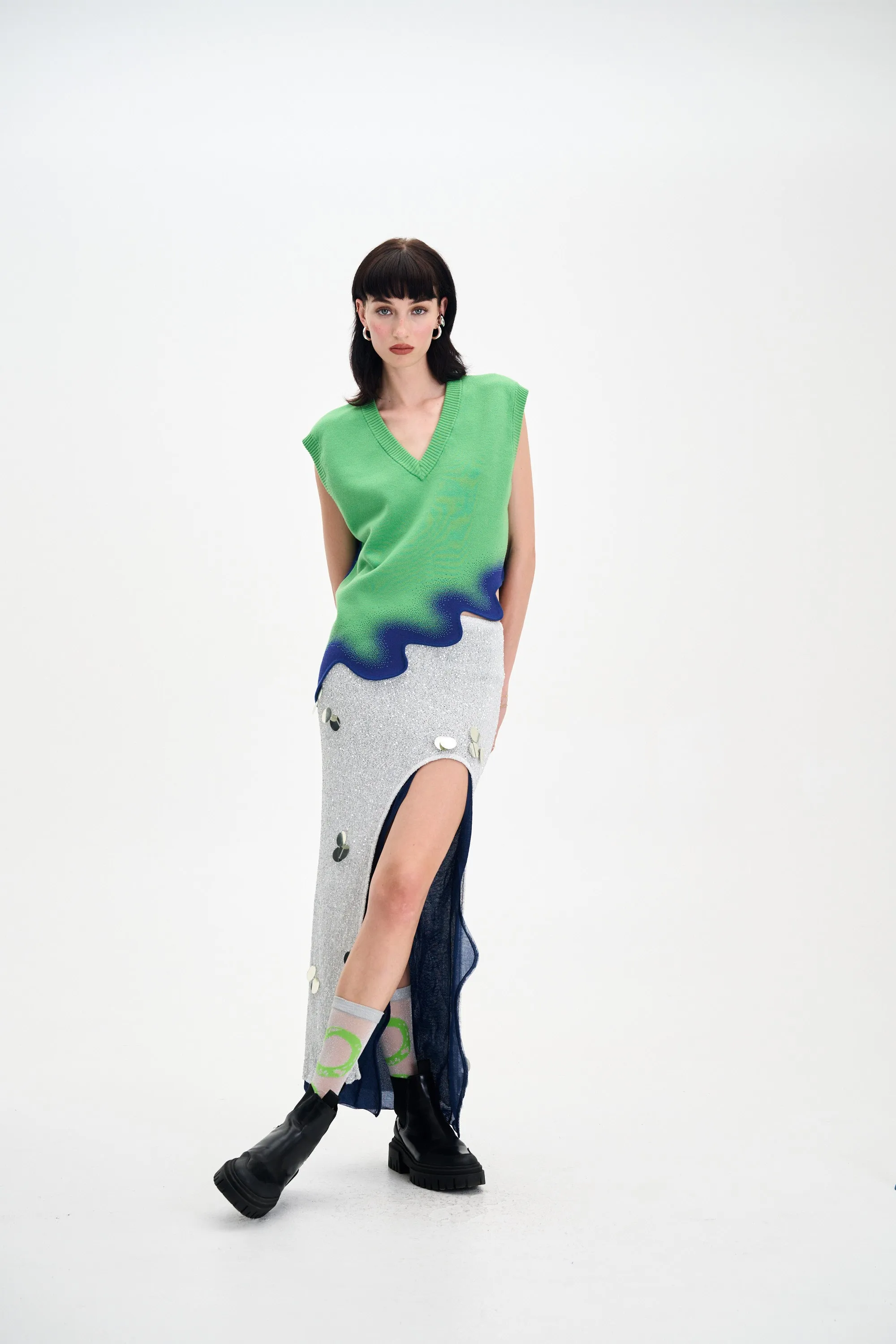 CATALINA OVERSIZED WAVY VEST ArticulatedElbowShaping SoftInteriorLining