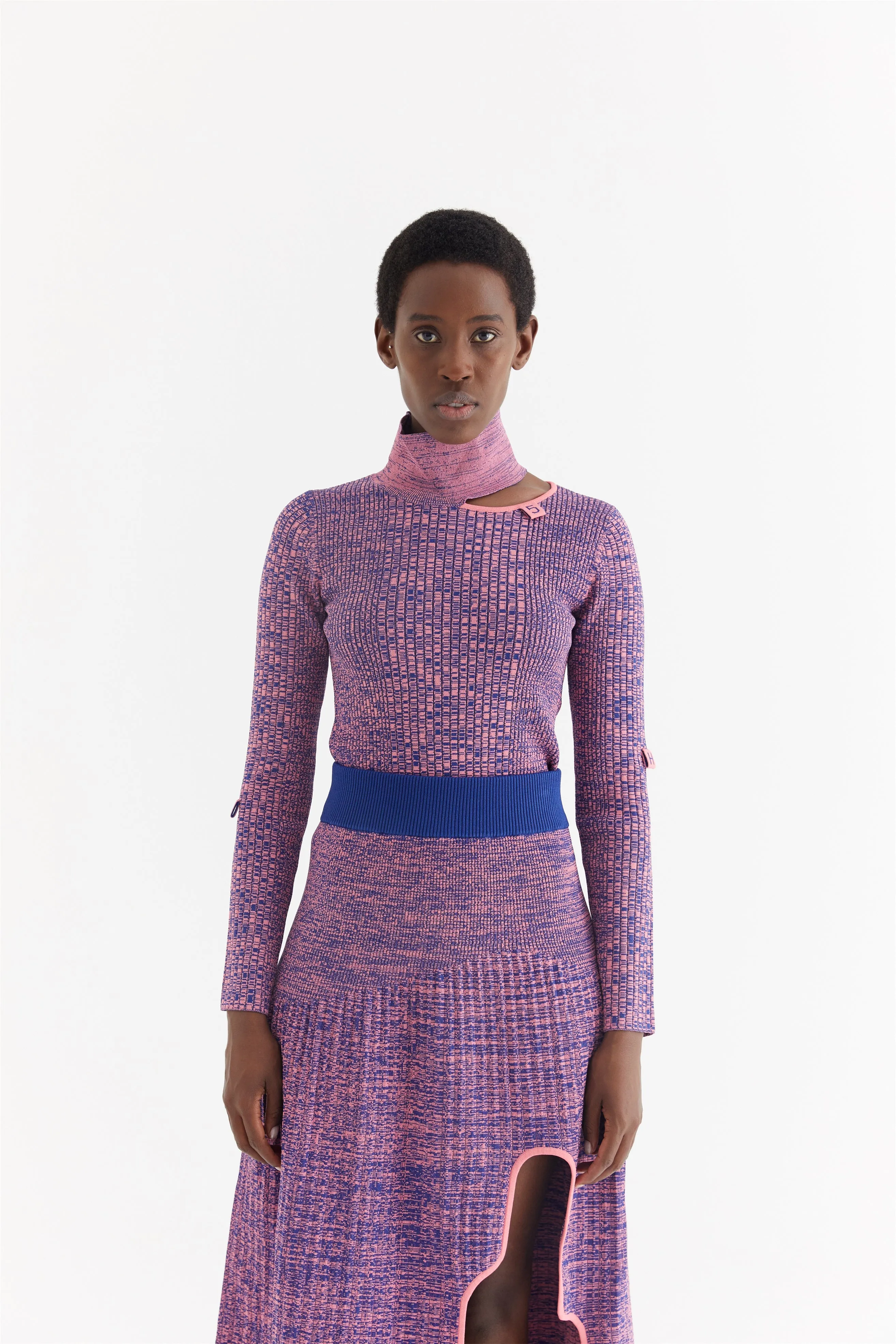 HiddenZipper StretchComfortDesign SUSAN MOCK NECK LONG SLEEVE PULLOVER