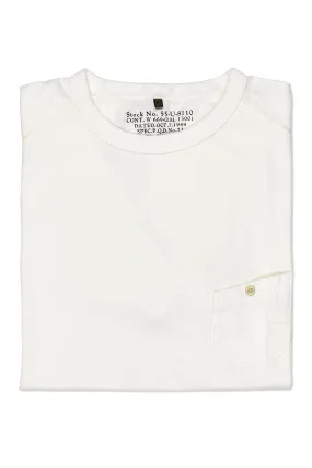 Effortless Style Nigel Cabourn Off White 5.6oz Basic Cotton T-shirt