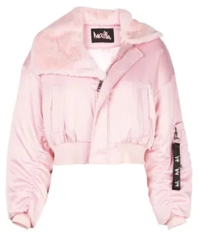 SIGNATURE EYES CROPPED BOMBER PINK Thermoplastic Elastomer Trim Ultra Soft Brushed Interior