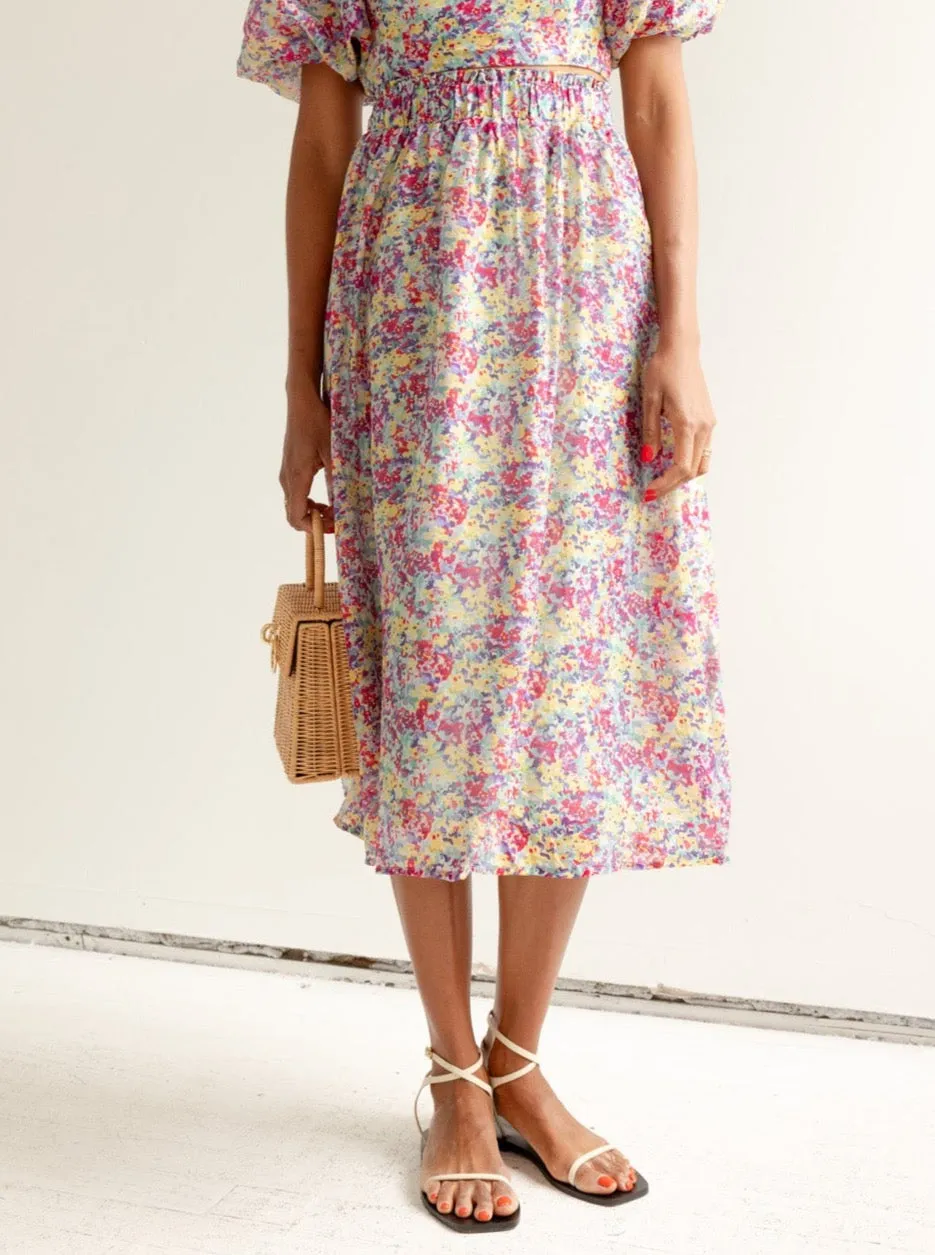 Modern Combo Azalea Midi Skirt
