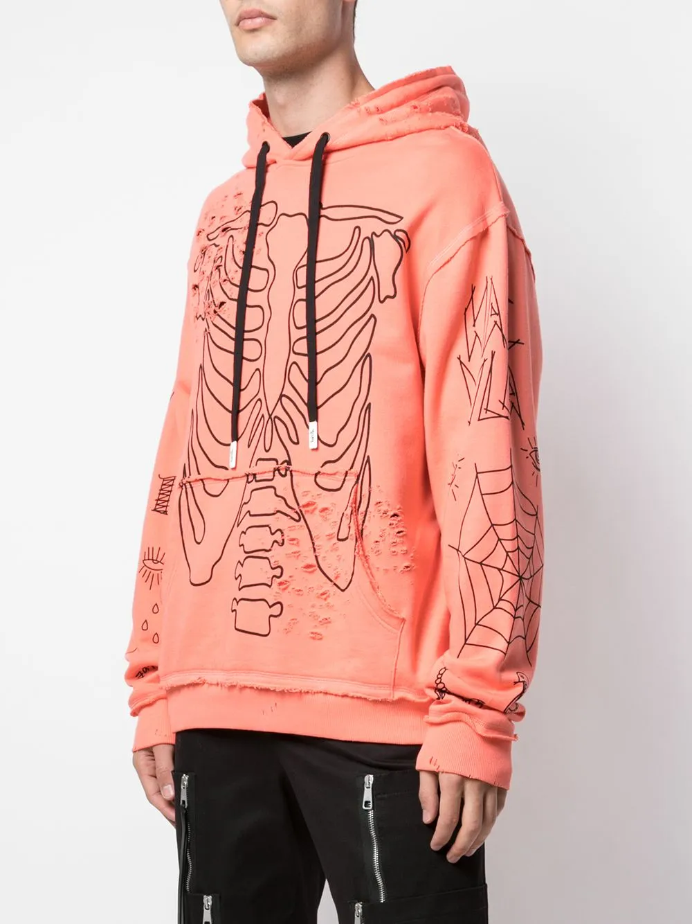 Hidden Pocket Compartments SING STANDARD SHOULDER HOODIE CORAL