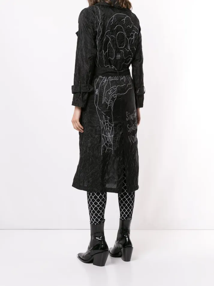 SING TRENCH COAT BLACK Everyday Fit Style