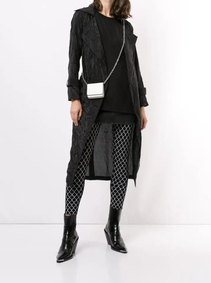 Magnetic Closure System SING TRENCH COAT BLACK