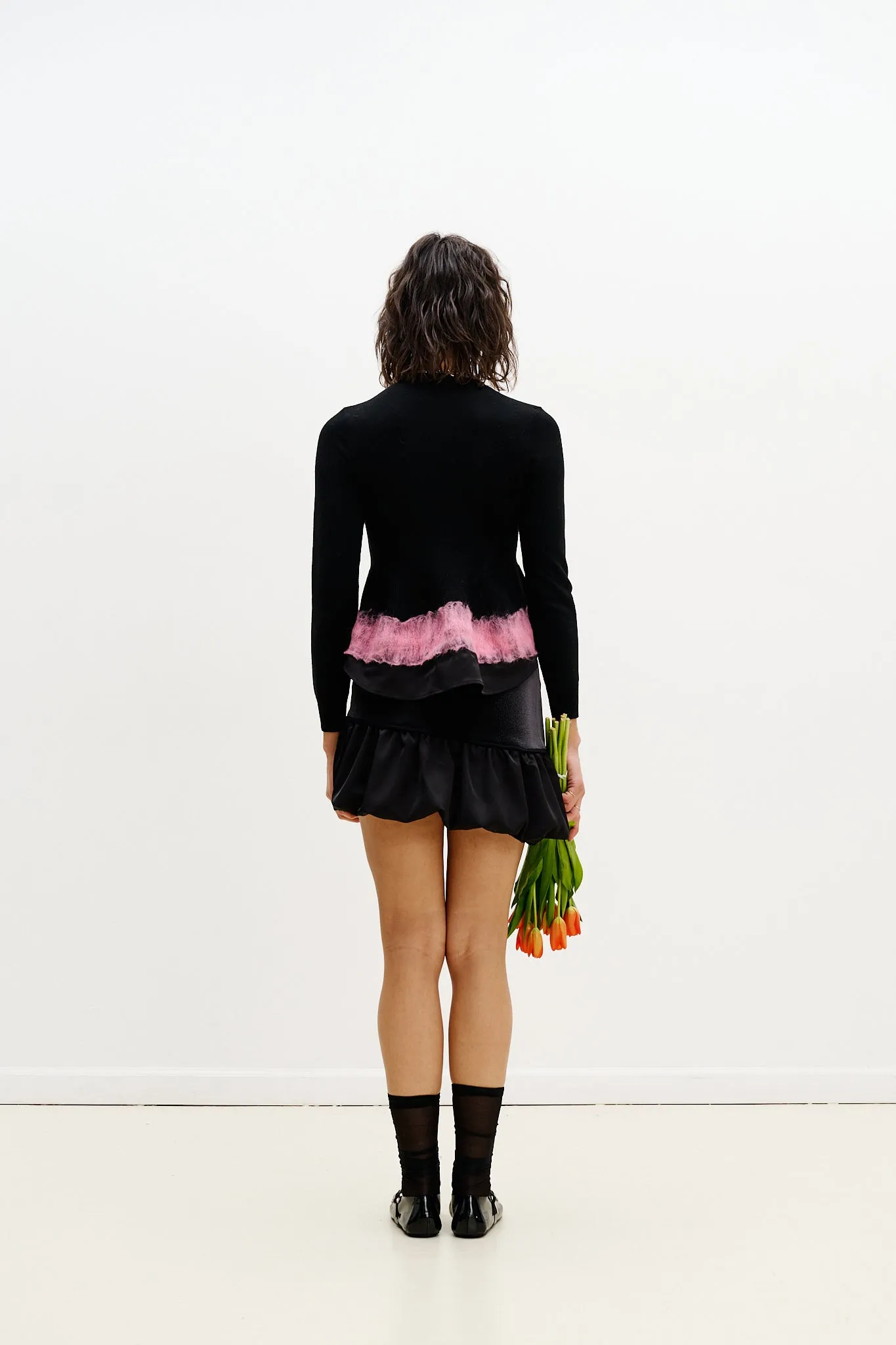 POSEY MIXED MEDIA WAVY MINI SKIRT Outdoor Fit Ripped design