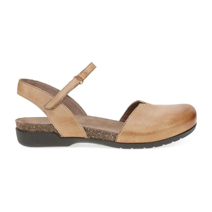 Quick Dry Fabric Elastic upper Womens Dansko Rowan Leather in Honey