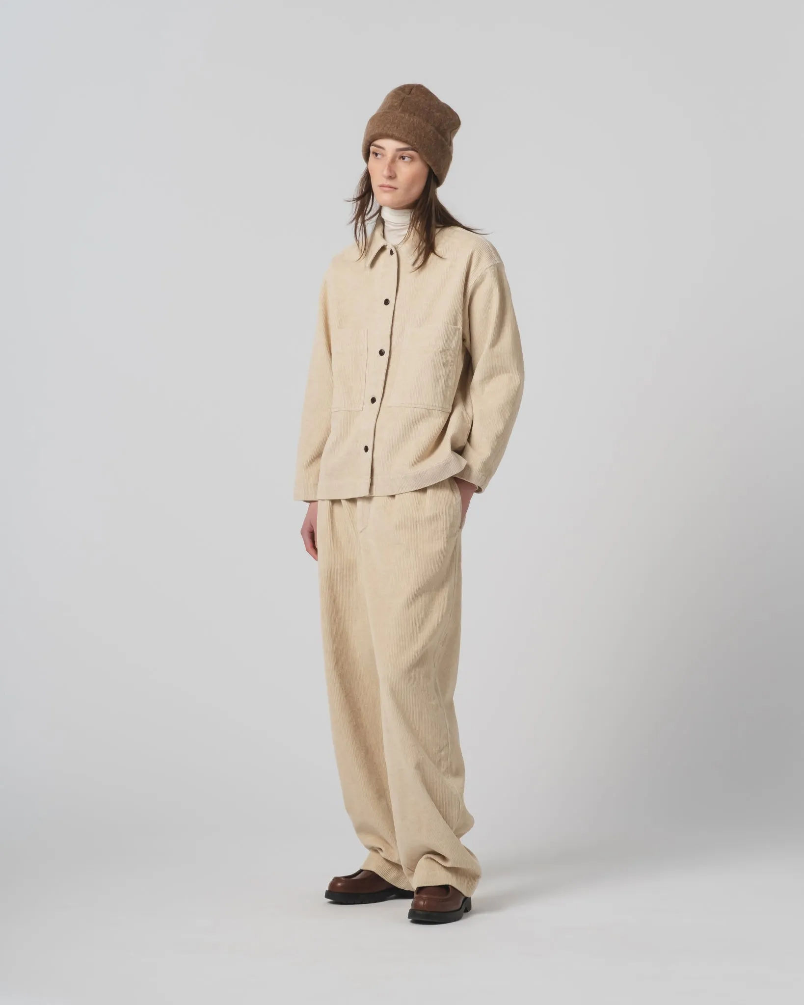 Officer Chino Natural Cord Wheat Smart Layer No Wrinkle