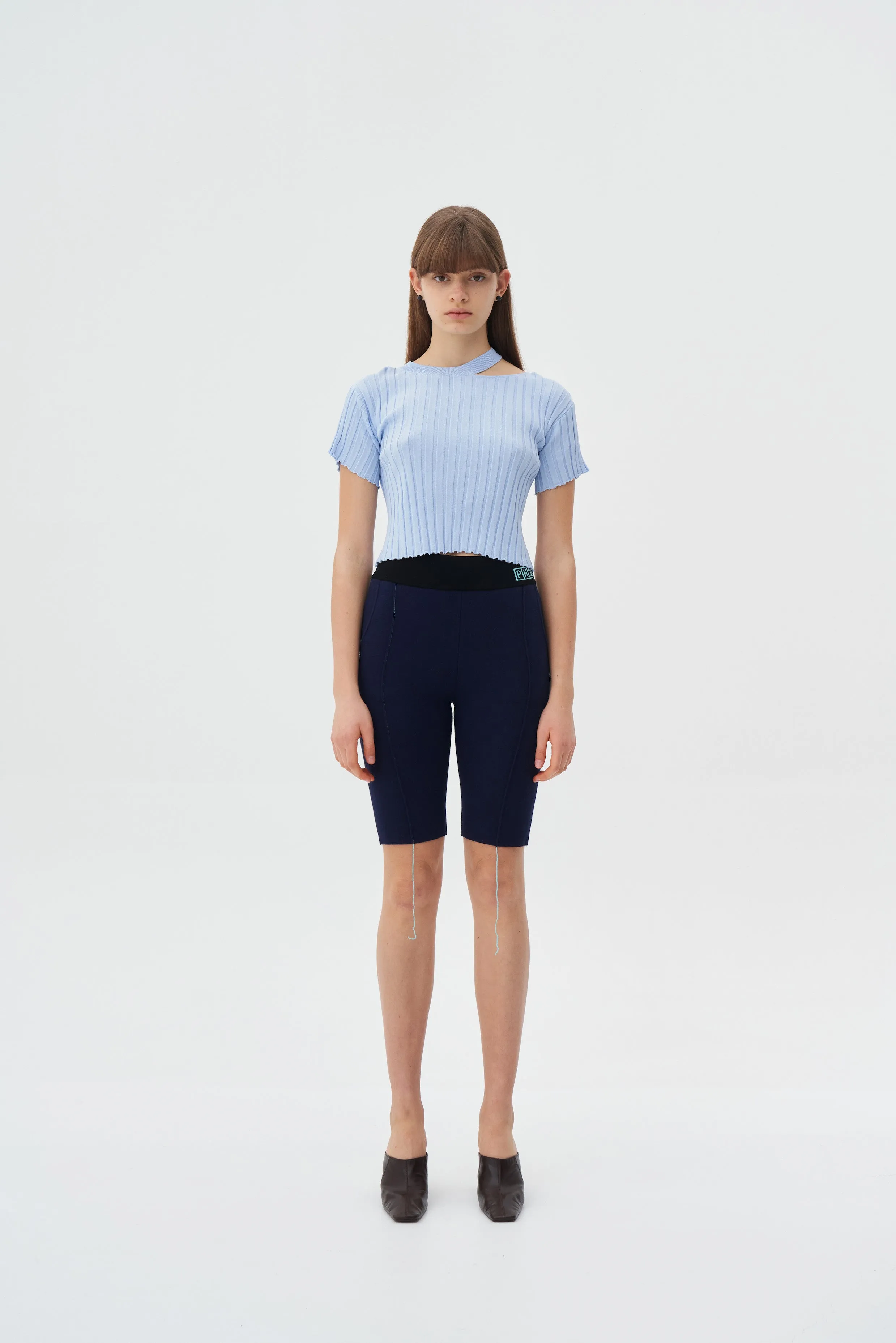 AUBREY ECO SKINNY BIKER SHORTS Airy Feel