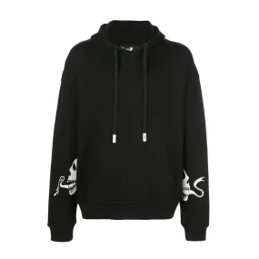 SNAKE DROP SHOULDER HOODIE BLACK Street Inspired Odor Resistant Coating