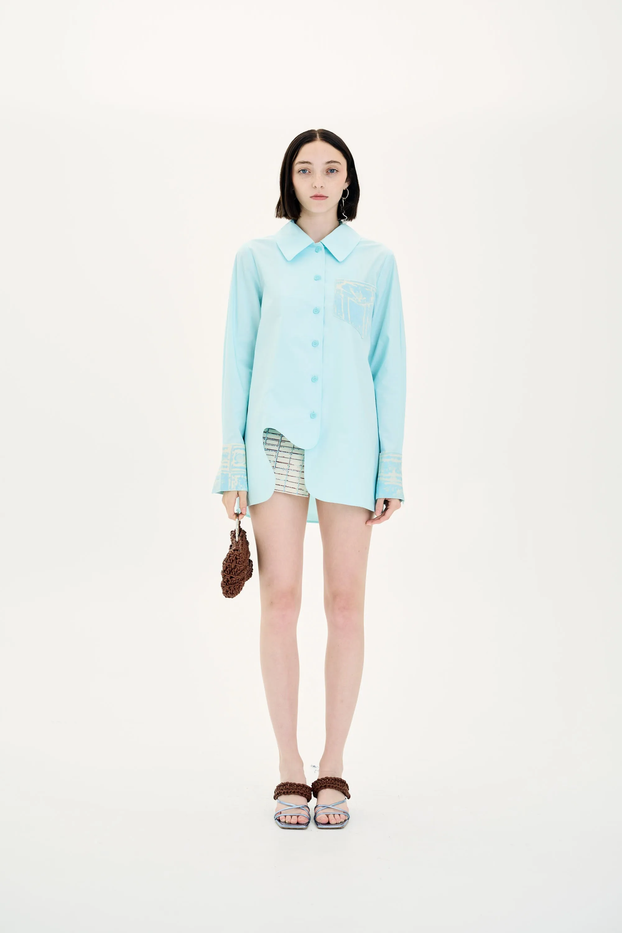 PROTEA MIXED MEDIA OVERSIZED SHIRT FlexibleWaistband