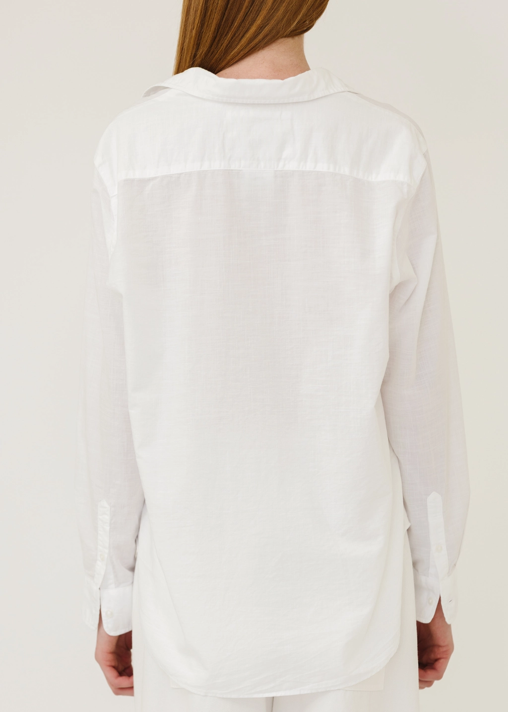 Frank & Eileen 'Eileen' Relaxed Button-Up in White Sustainable Textile