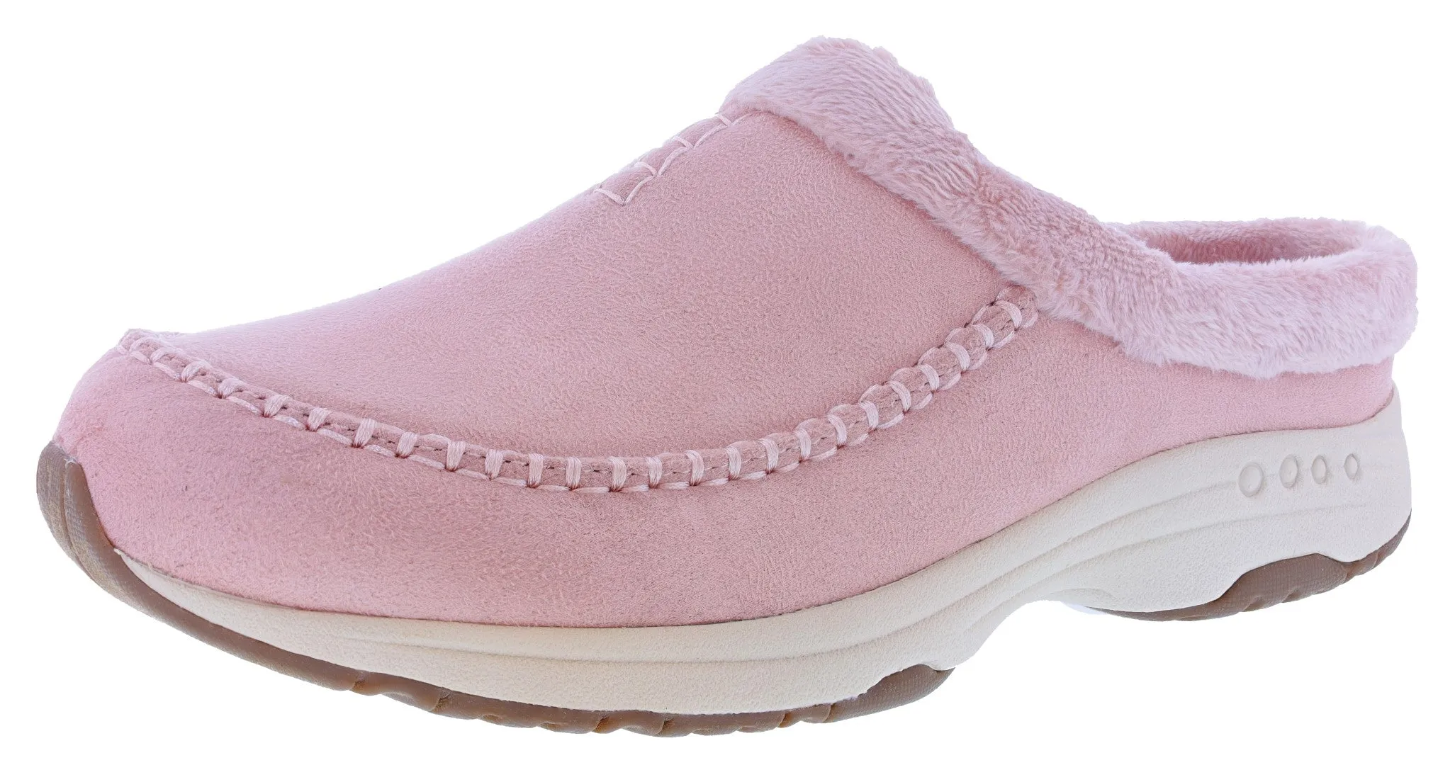 Holiday Outfit Pull Step Easy Spirit Women's Travelfurr 2 Wide Width Slip On Mule Clogs