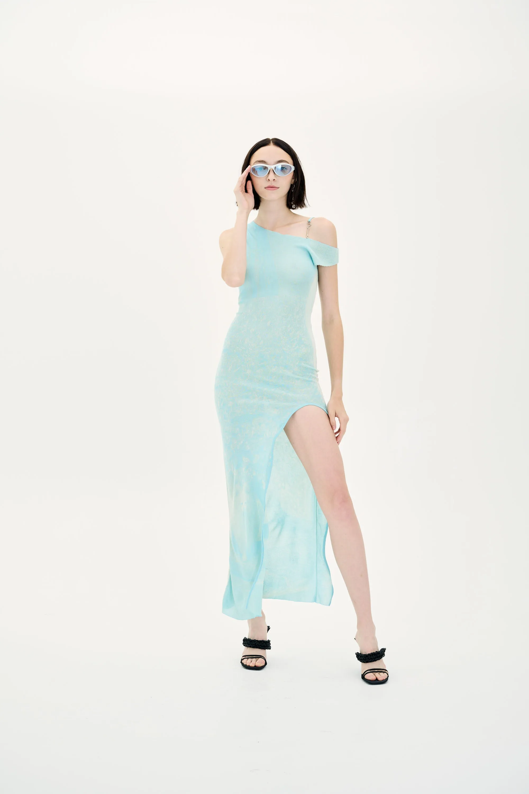 TULIP DOG PRINT DROP SHOULDER DRESS Bride Friend