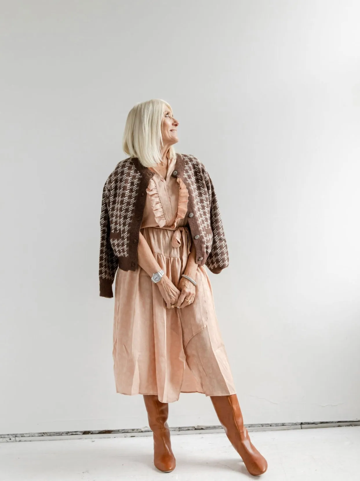 Apricot Daydream Dress Silky Mood Perfect Waist