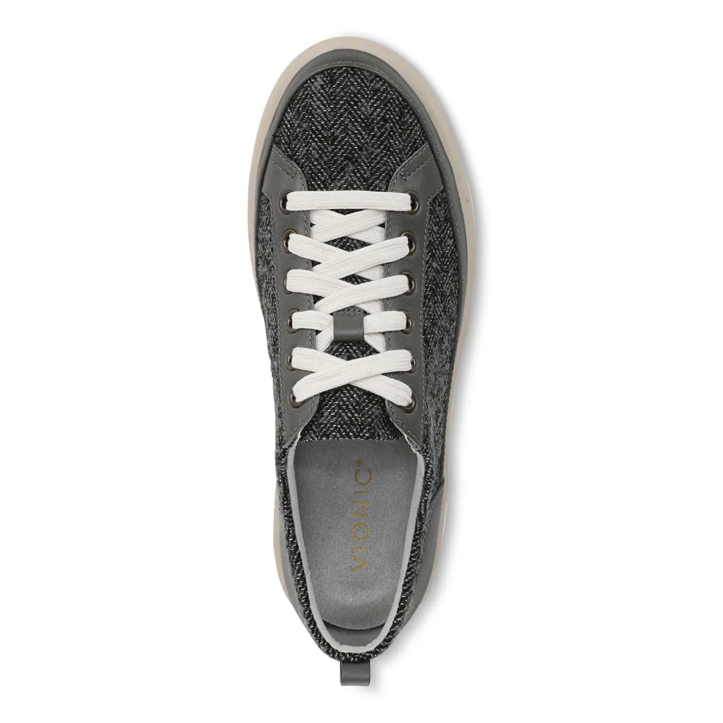 Built For Walk Womens Vionic Winny Lace Up Sneaker in Slate Grey Multi