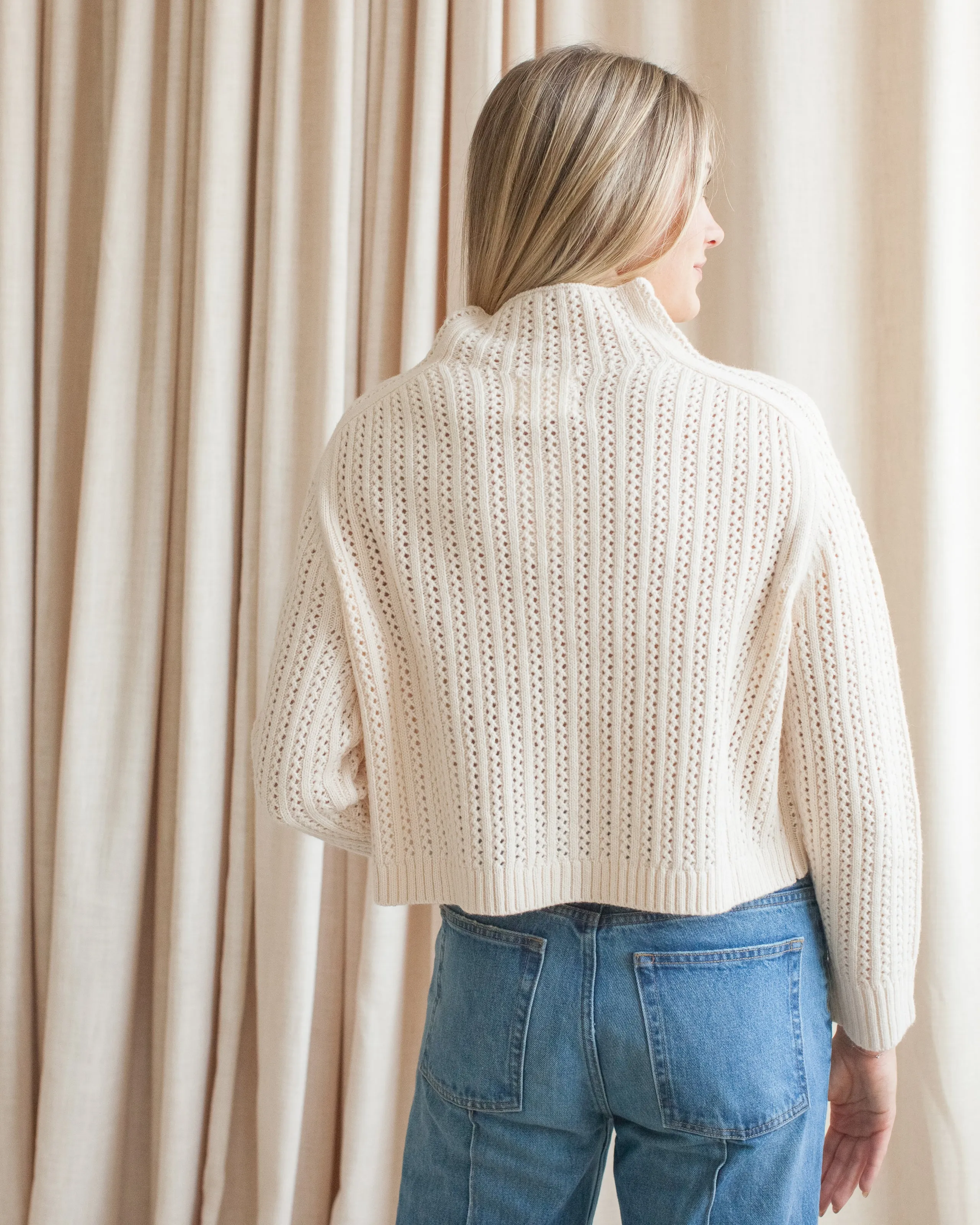 Drew Button Sweater Sporty Fit Fashion staples