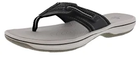 Clarks Women Cloudsteppers Walking Flip Flop Sandals Brinkley Jazz Slow Pace Comfortable Footbed