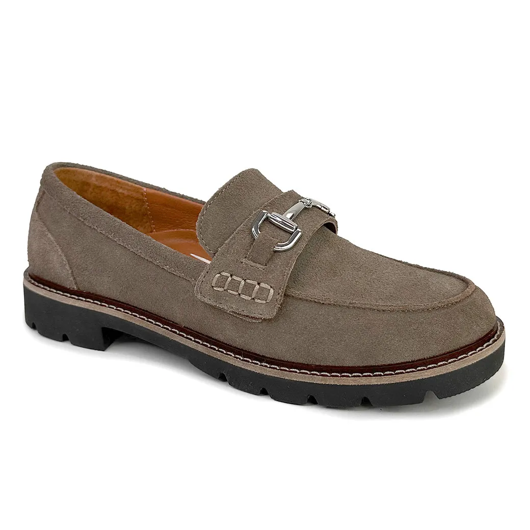 Womens Aetrex Collette in Taupe Suede Urban Walker