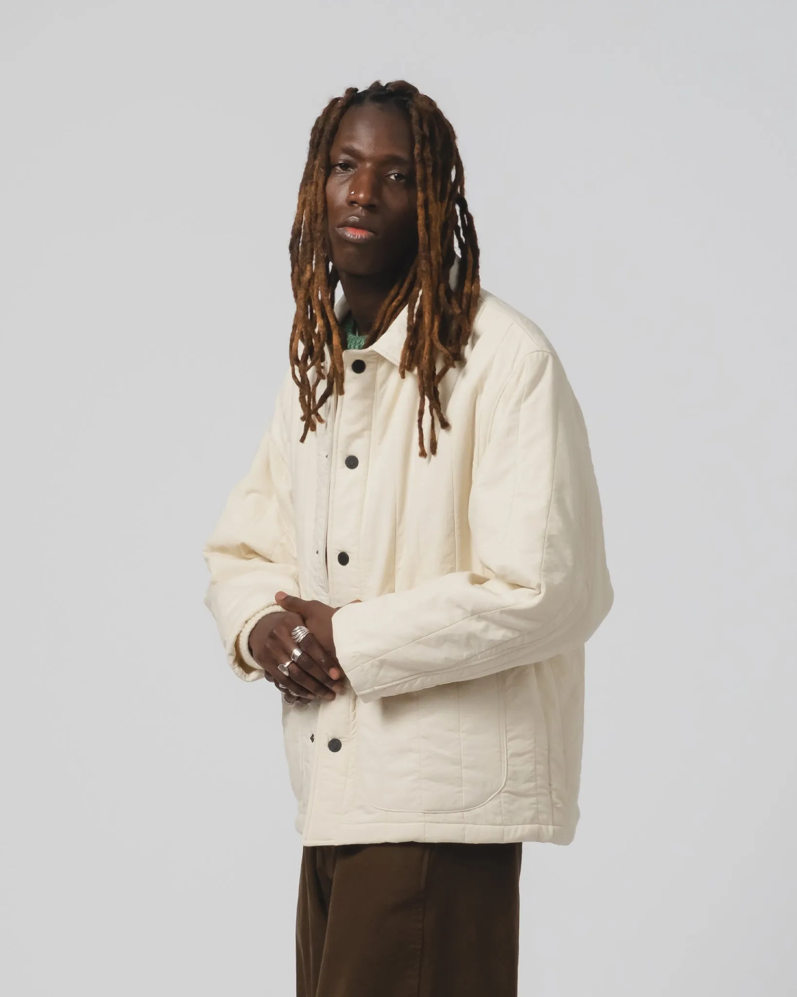 Travel Light Fit New Cut Sonora Jacket Quilted Cotton Ecru