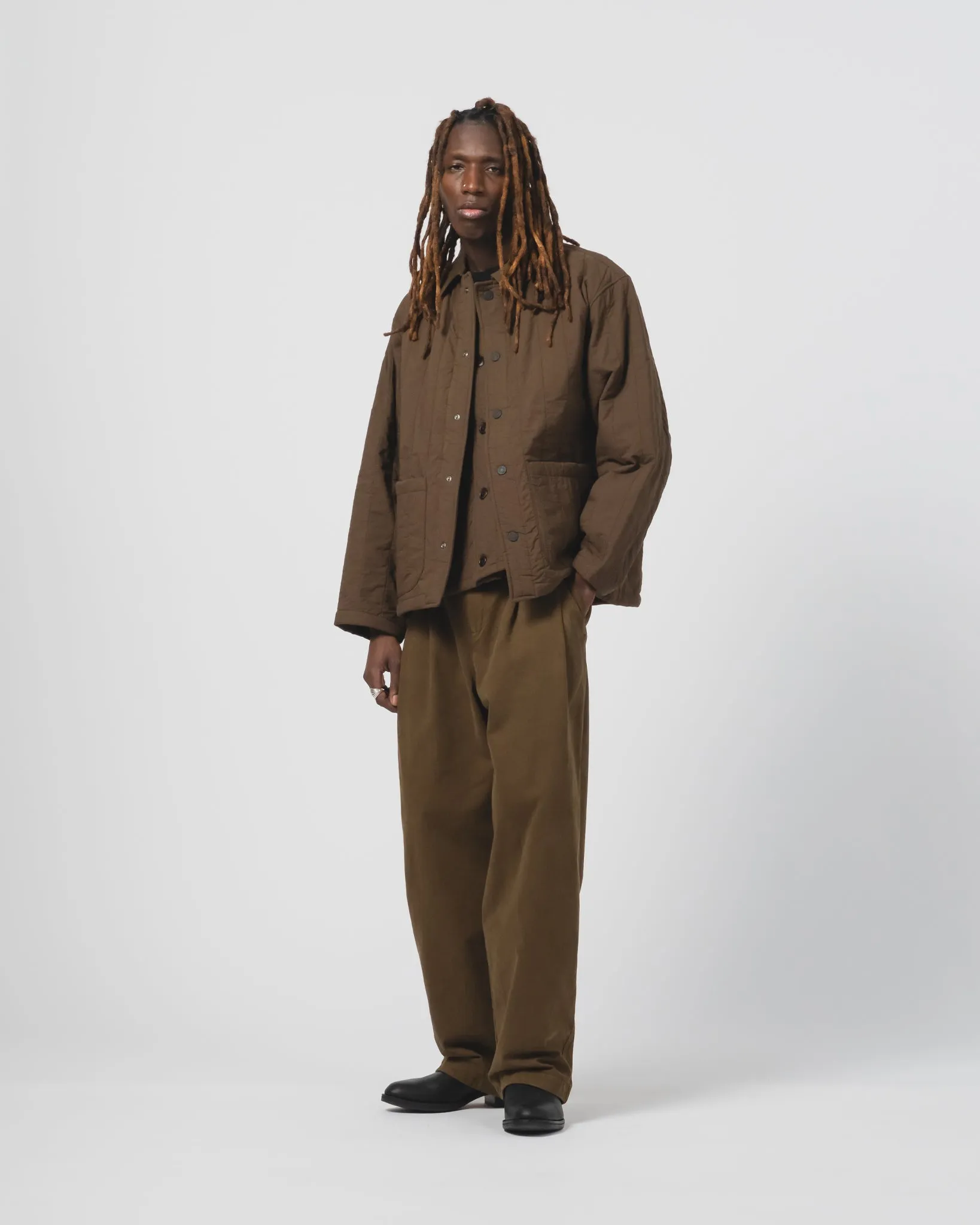 AntiPillingFinish Statement Outerwear Sonora Jacket Quilted Cotton Java Brown