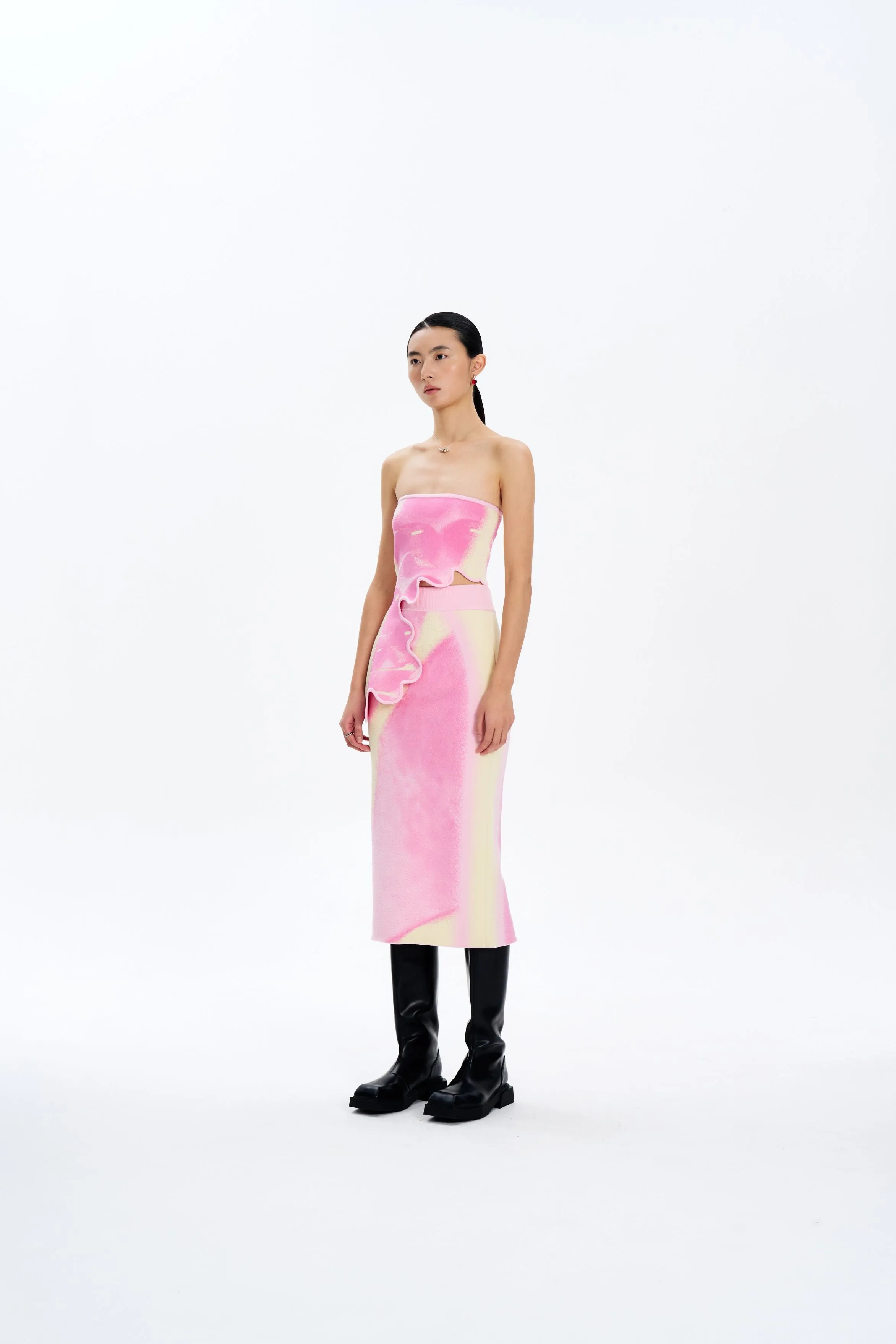 SOPHIE CHERRY PRINT MIDI SKIRT Sport Comfort Fit