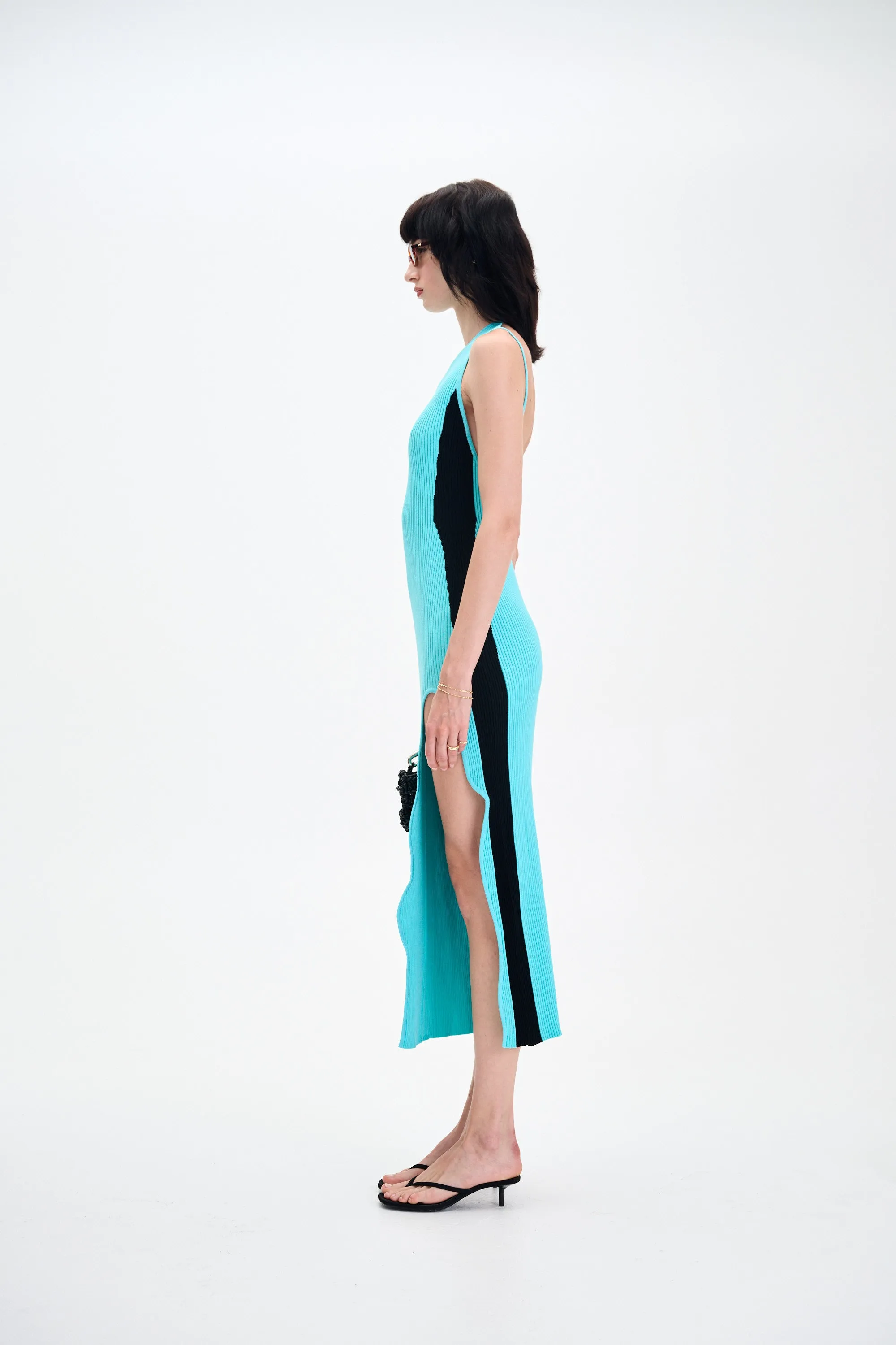 BASIL LONG DRESS WITH OPEN BACK Low Maintenance Hook-And-Eye
