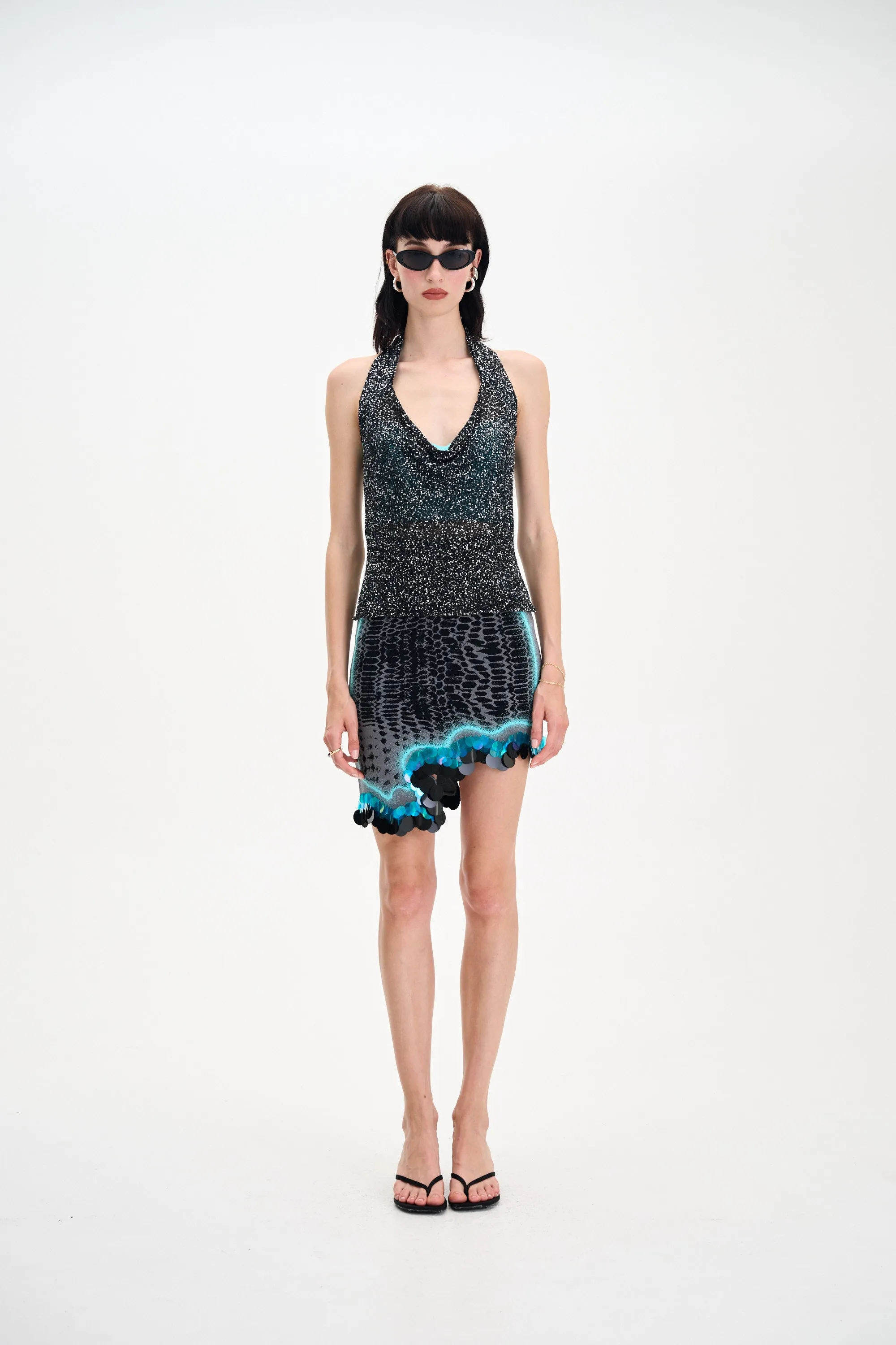 Trendy Design CASEY WAVY MINI SKIRT