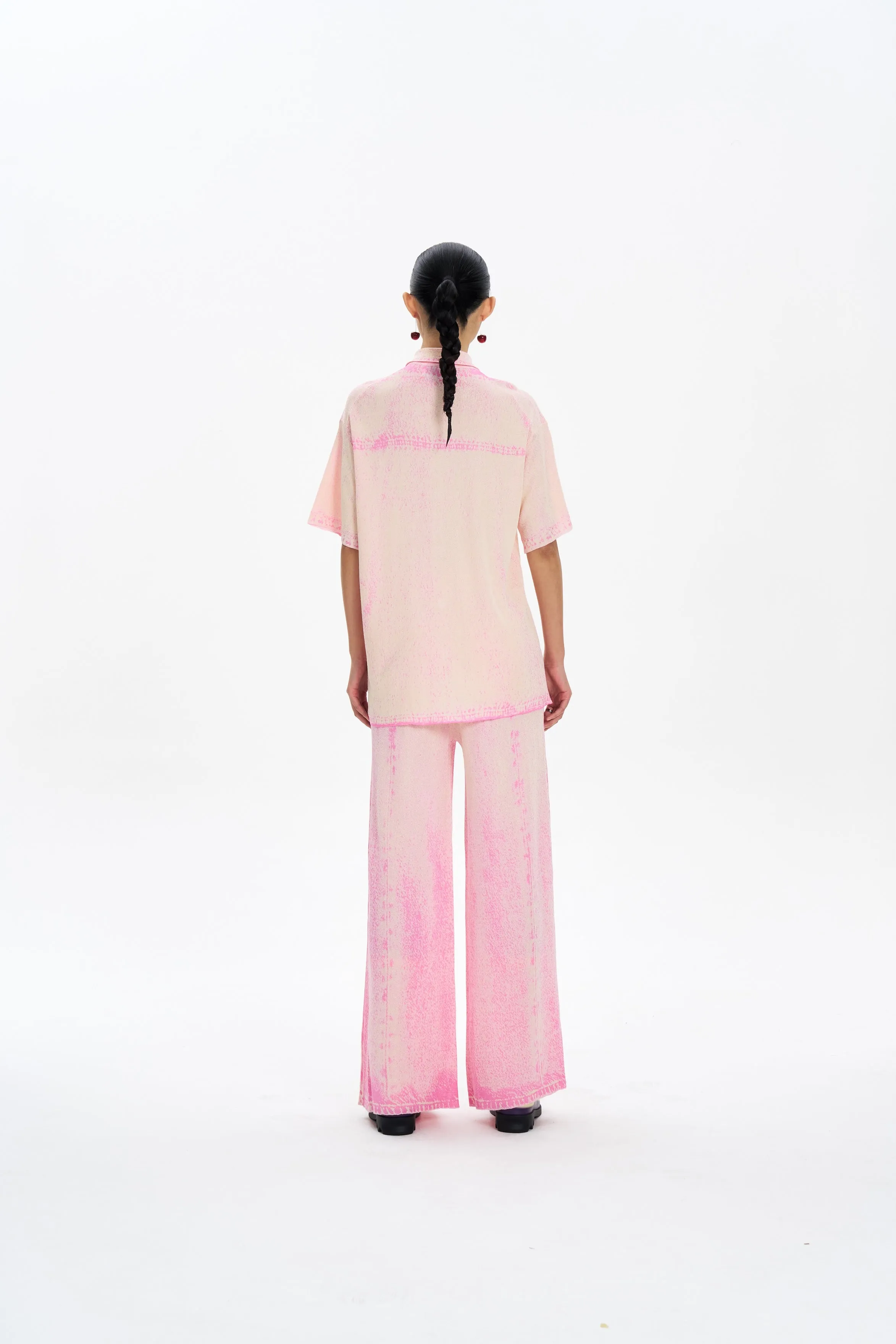 Easy Match ARIA DENIM PRINT WIDE LEG PANTS