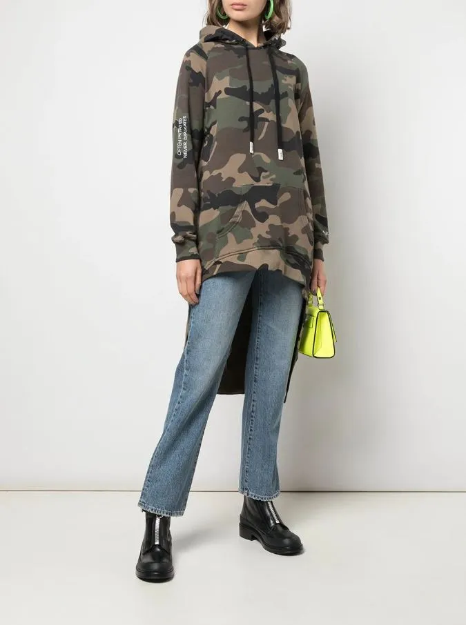 Ibex like PARDON EXTENDED HOODIE JUNGLE CAMO