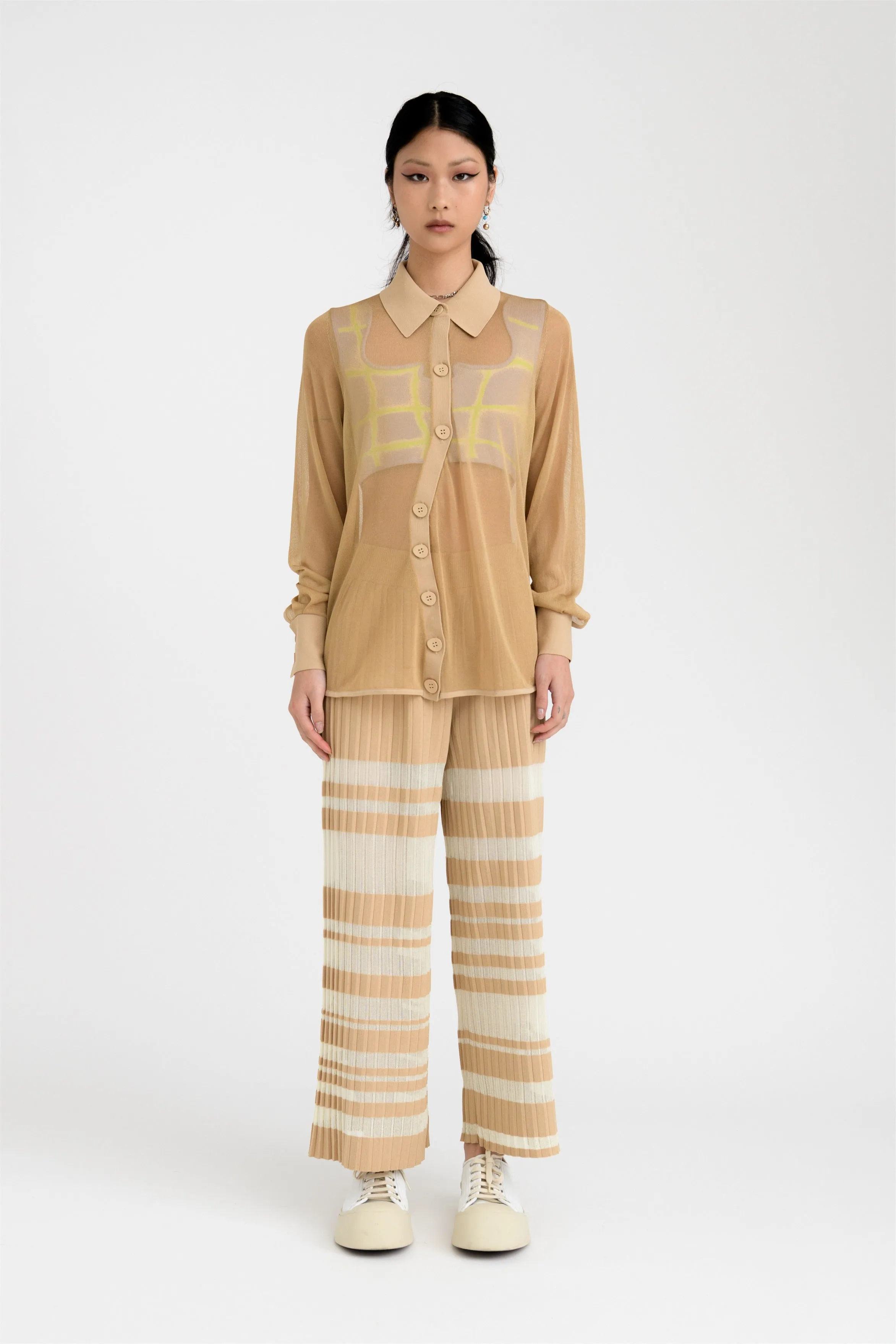 All Season Fit Simple Comfort Wear STARLET PLEATED WIDE LEG PANTS