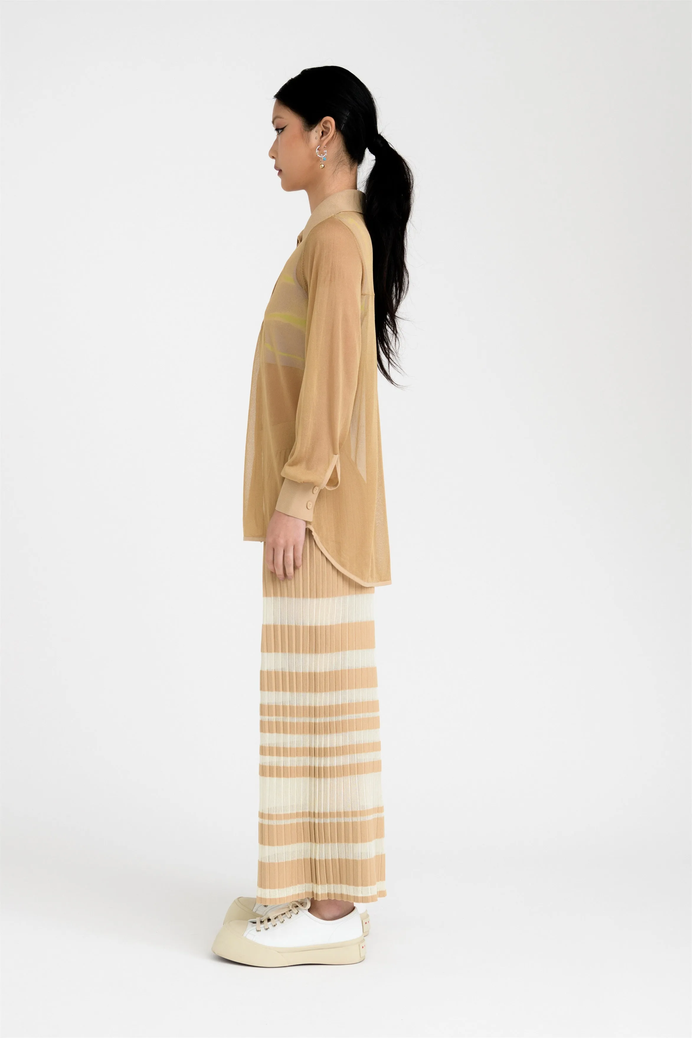 STARLET PLEATED WIDE LEG PANTS Non Irritating Tags