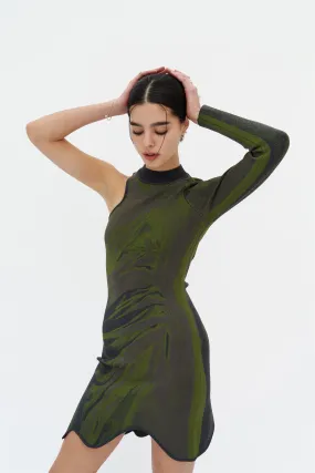 Simple Mood REX ONE SLEEVE WAVY DRESS