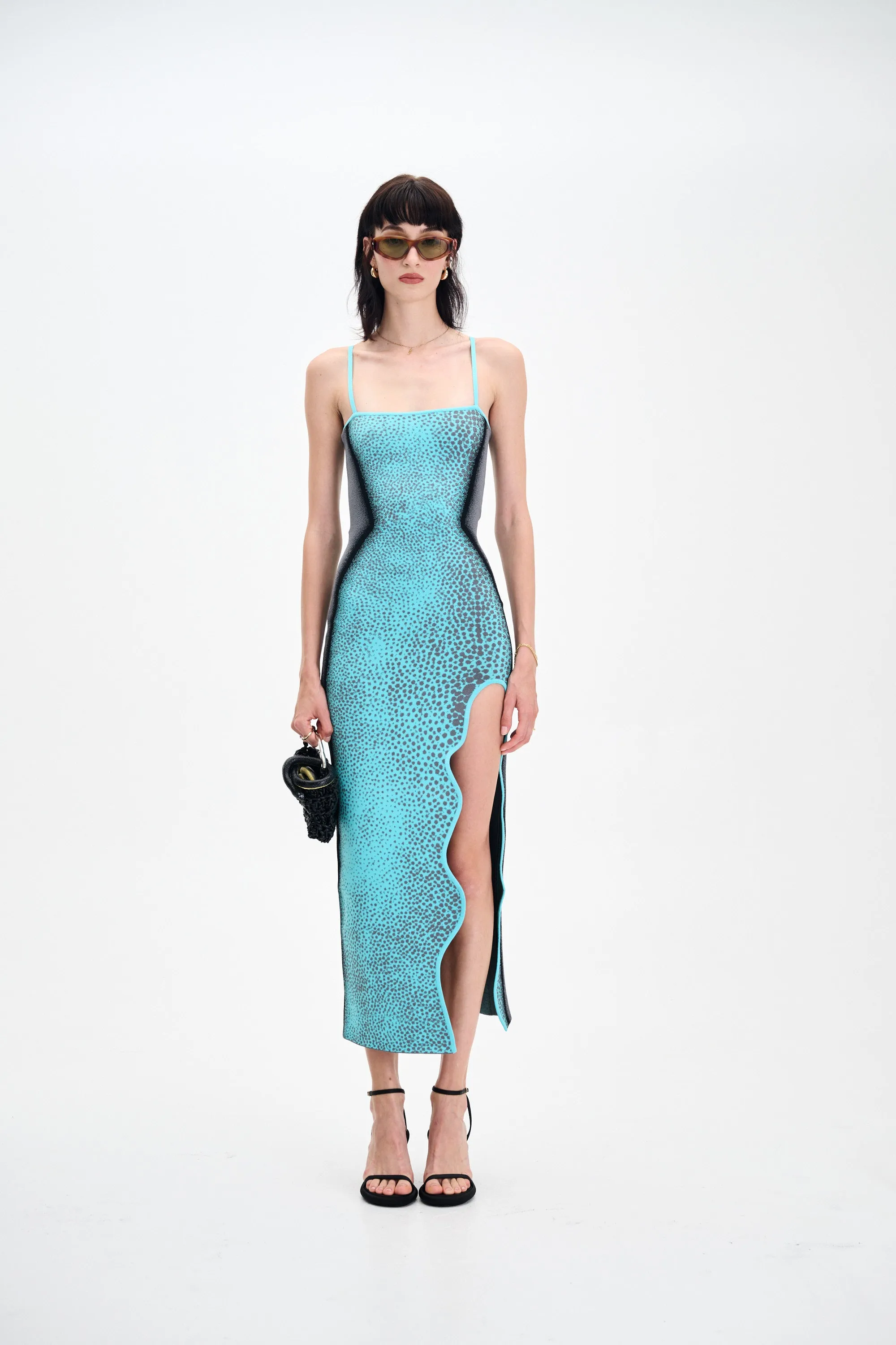 HEATHER MAXI TANK DRESS Feminine Line Slim Silhouette