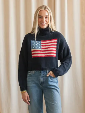 Sport Flex Americana Navy Turtleneck