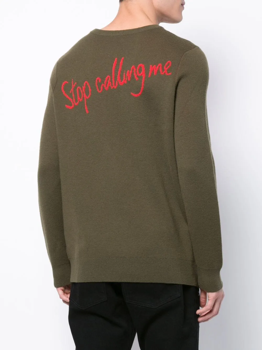 STOP CALLING ME SWEATER Hypoallergenic Yarn Construction