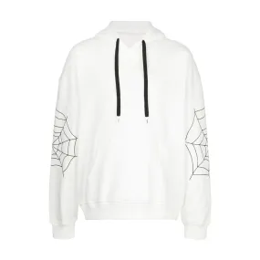 Festival wear Stretch Design SUGAR HACULLA DROP SHOULDER HOODIE OFF-WHITE